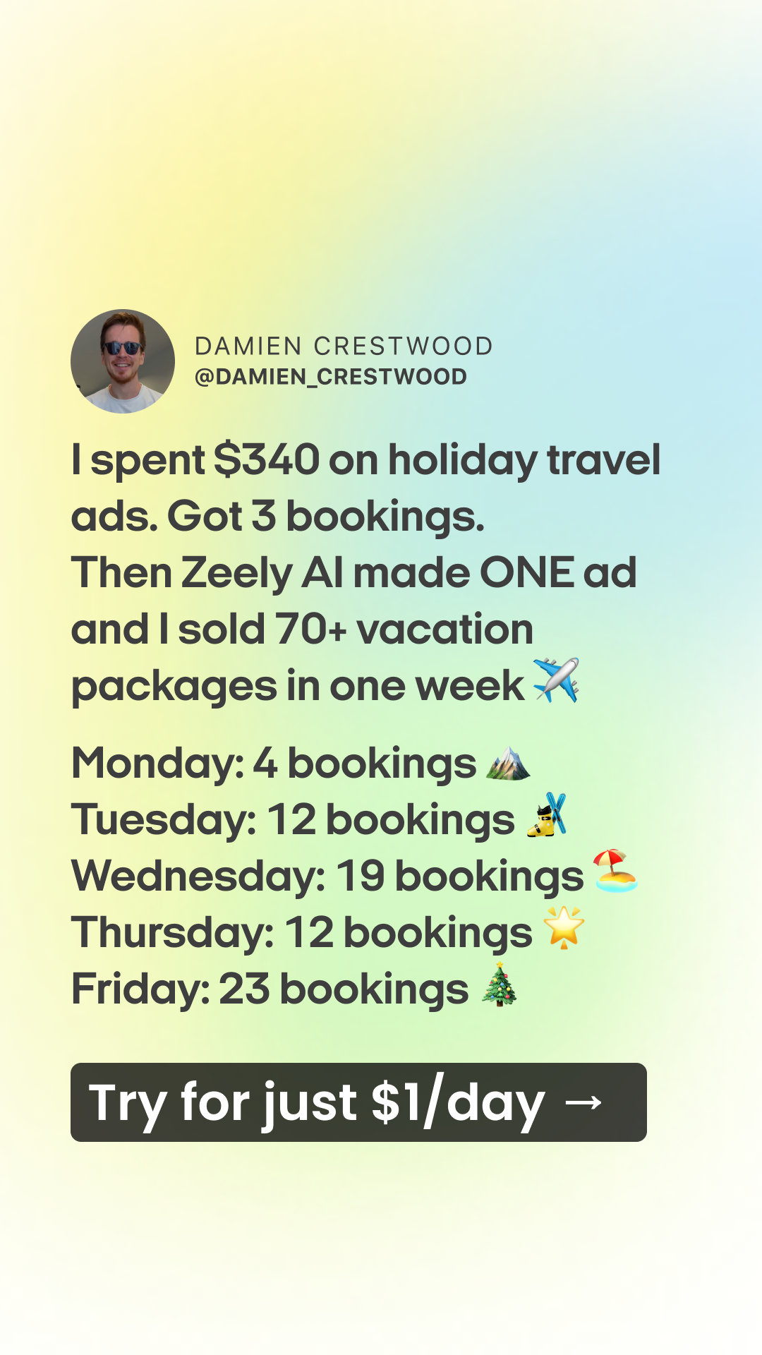 Zeely Facebook ad