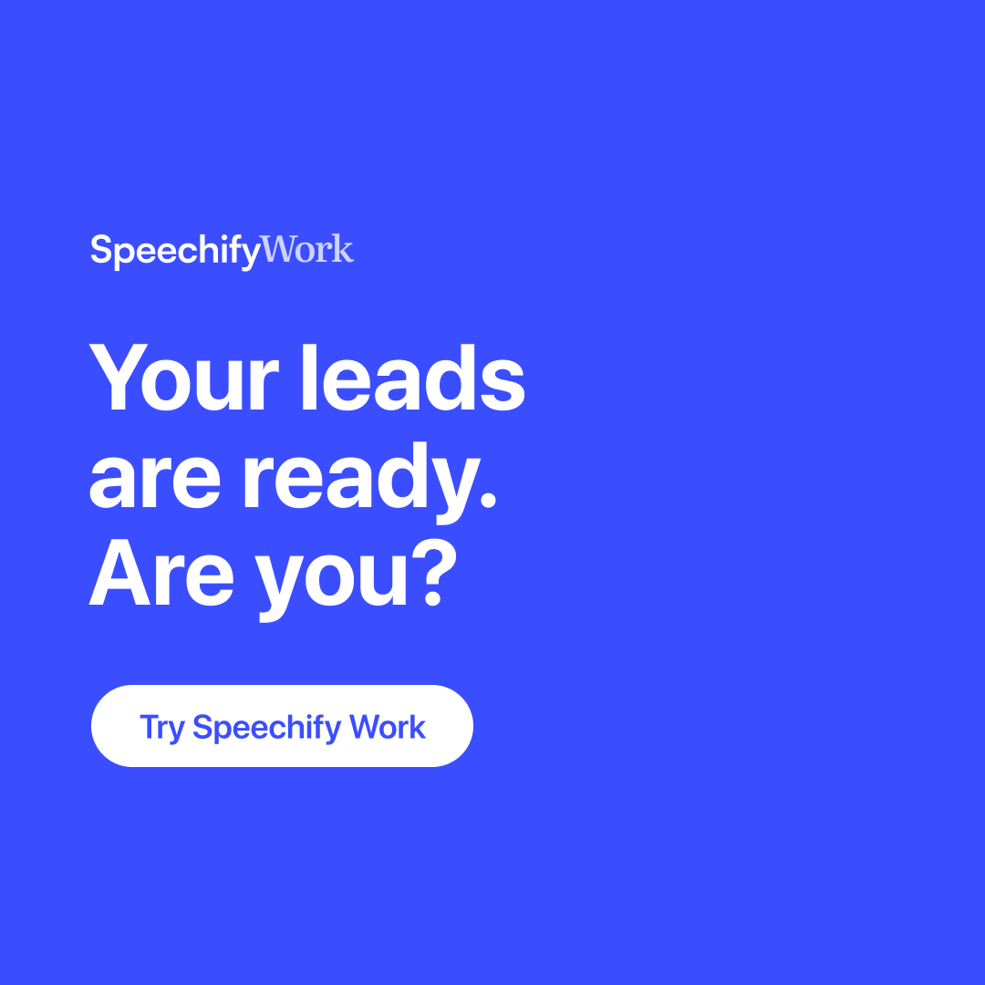 Speechify Facebook ad