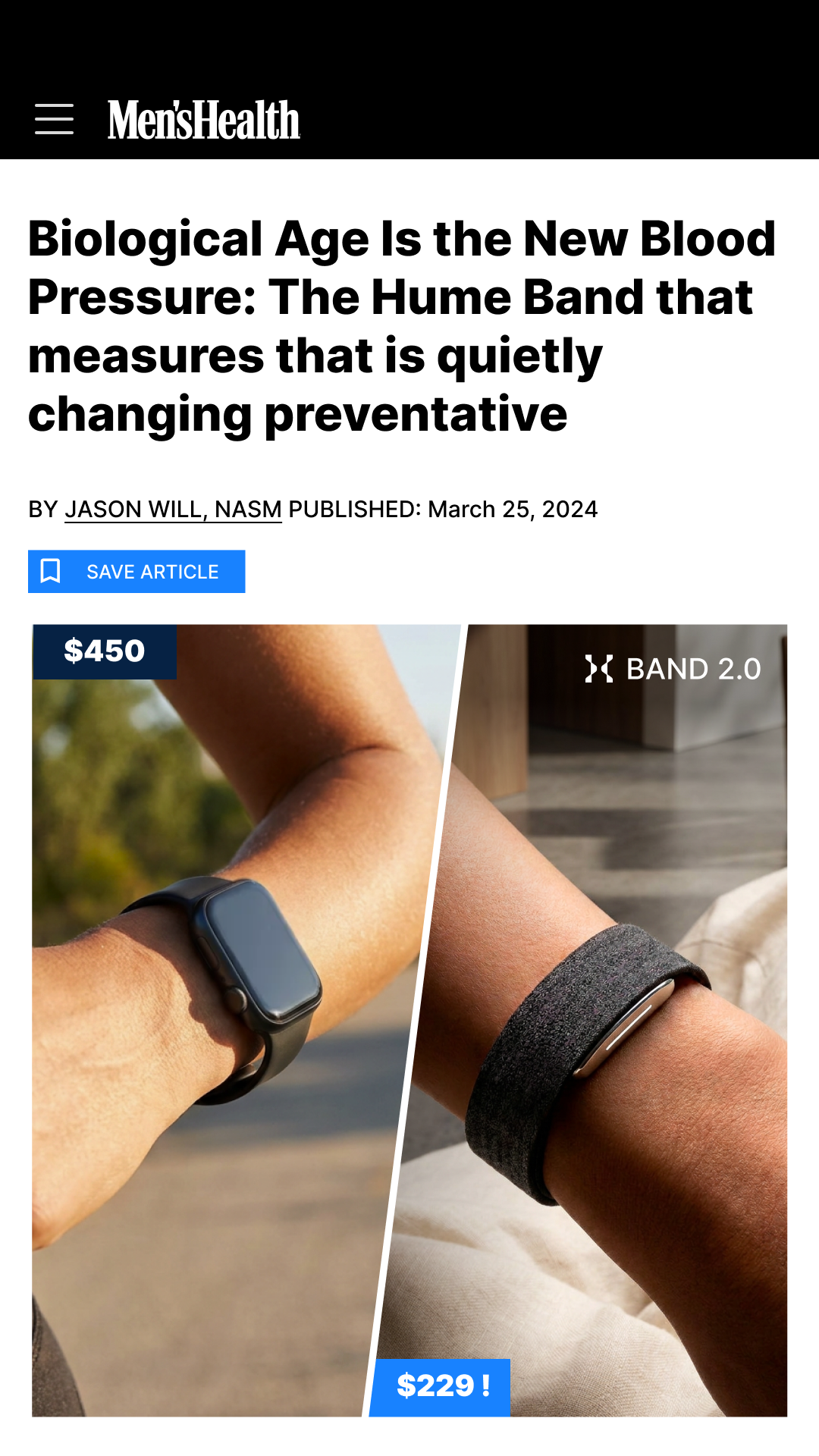 Hume Health Facebook ad
