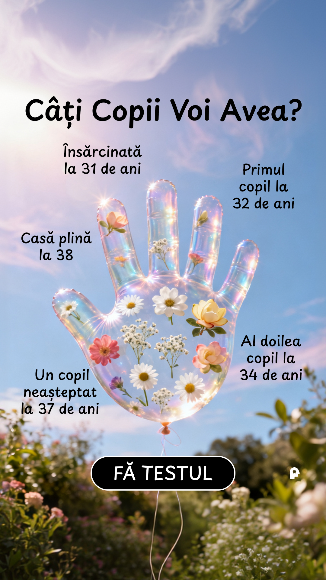 Nebula: Palm Reading Facebook ad