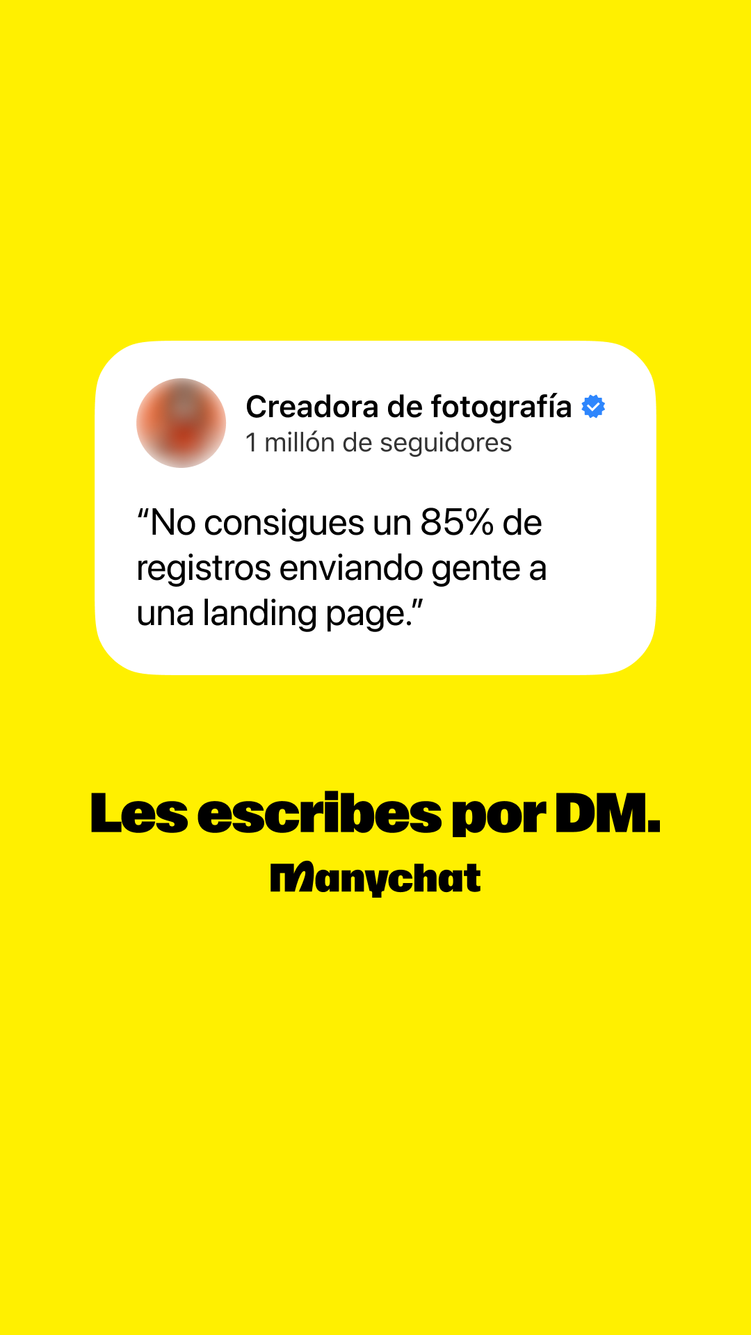 Manychat Facebook ad