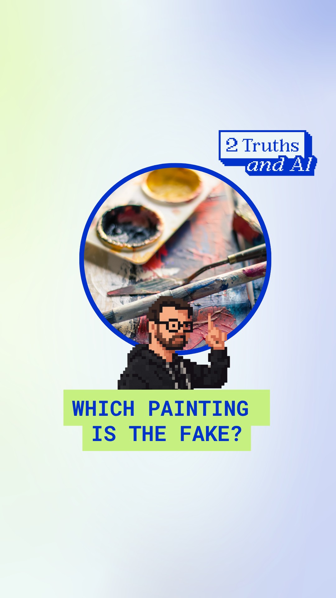 The News Literacy Project Facebook ad: Is that painting real or AI-generated?