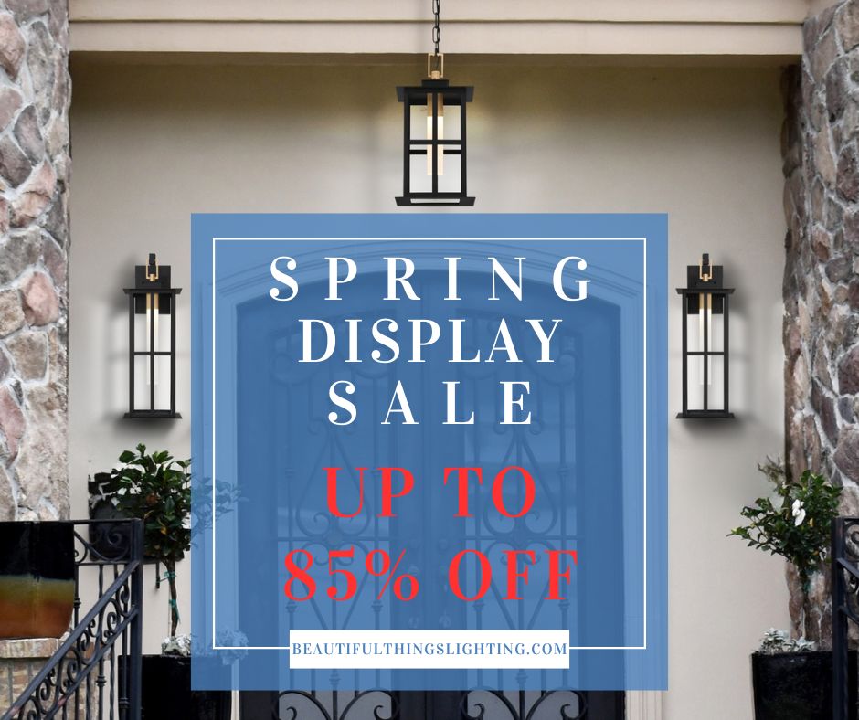 Beautiful Things Lighting Facebook ad: SPRING CLEANING SALE