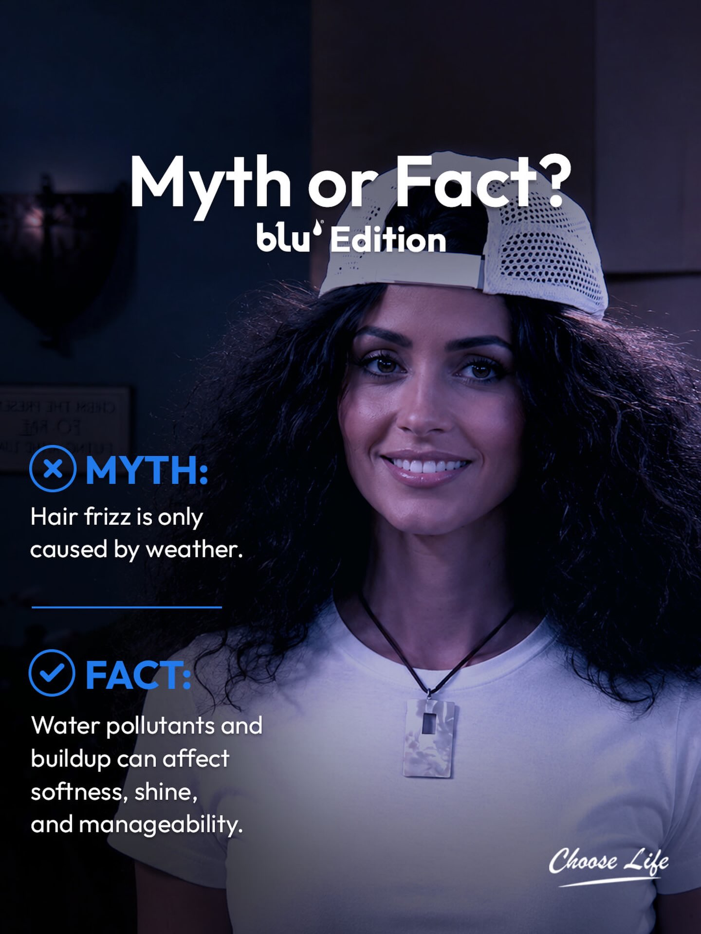 blu Facebook ad: Frizz blaming humidity like it’s the only suspect?