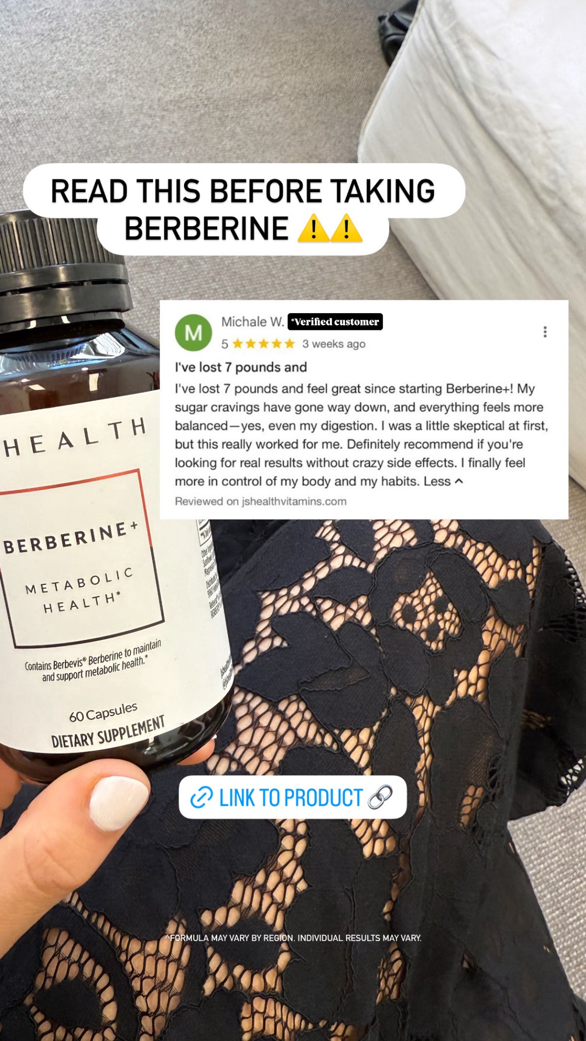 JSHealth Vitamins Berberine+ Facebook ad