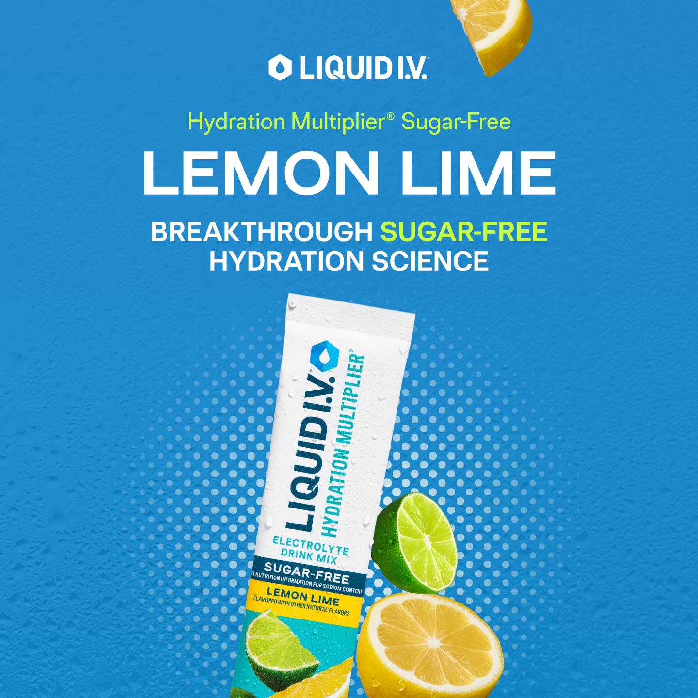 Liquid I.V. Facebook ad: Zero Sugar, Clinically Proven