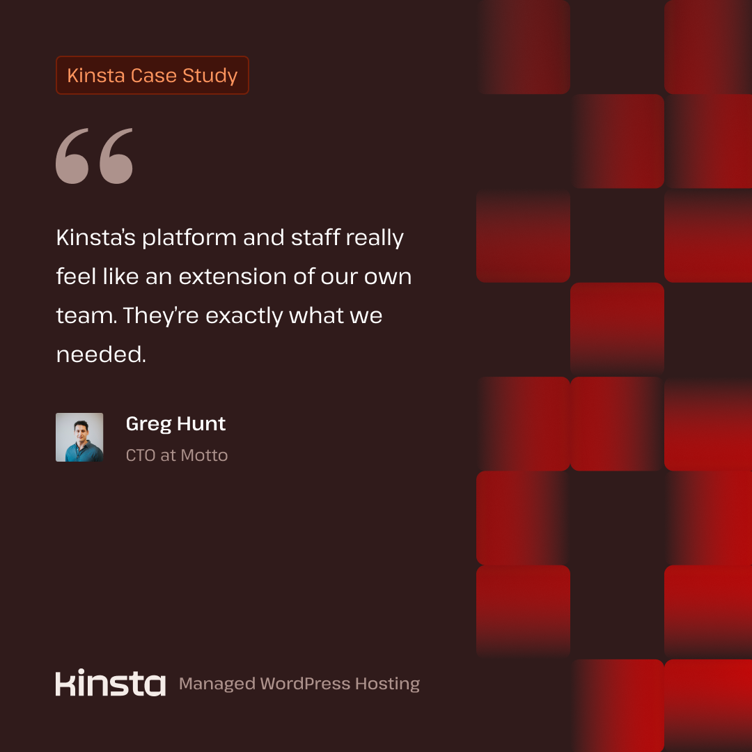 Kinsta Facebook ad