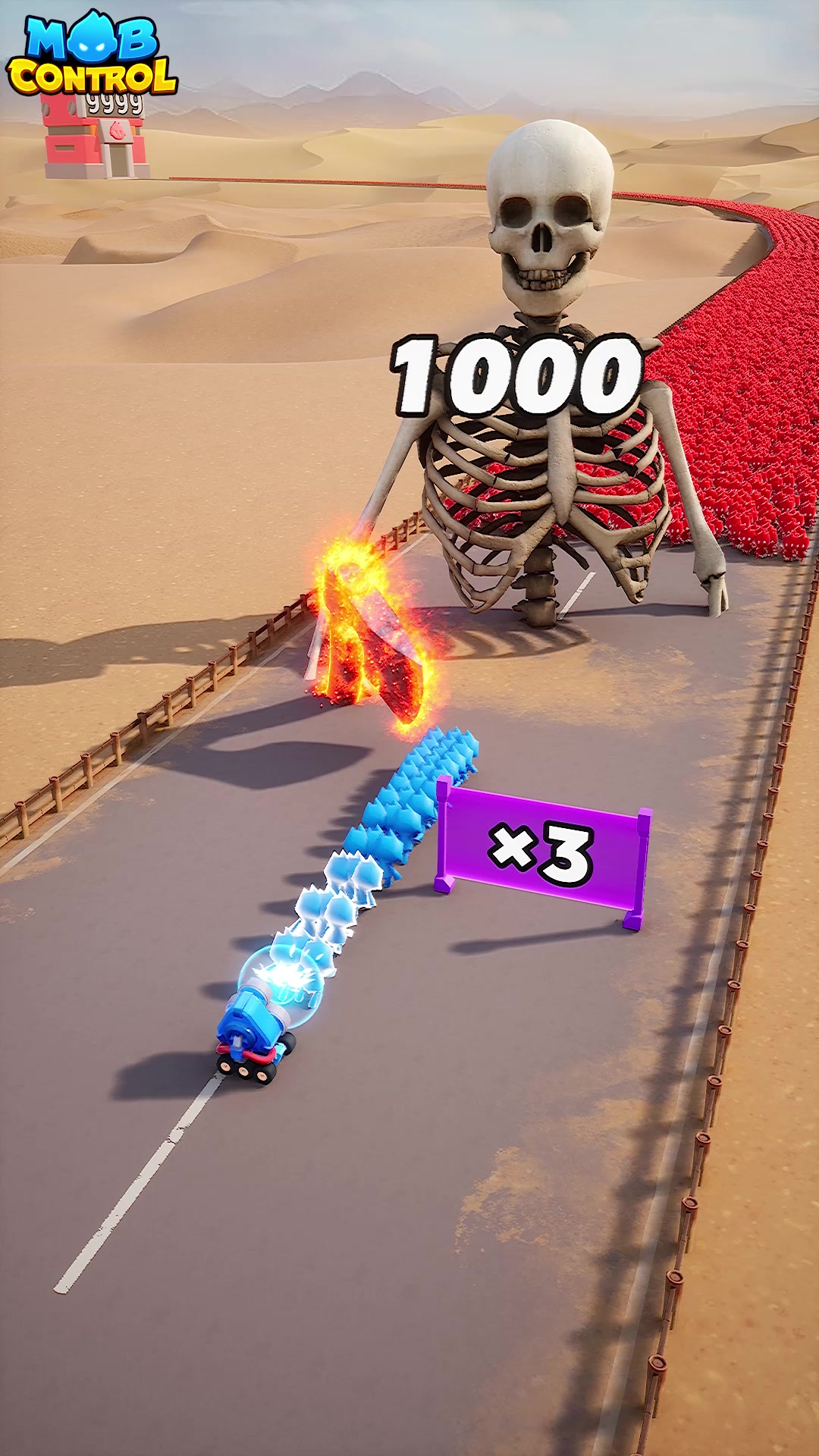Mob Control Facebook ad: Finally, a Fun Mobile Game