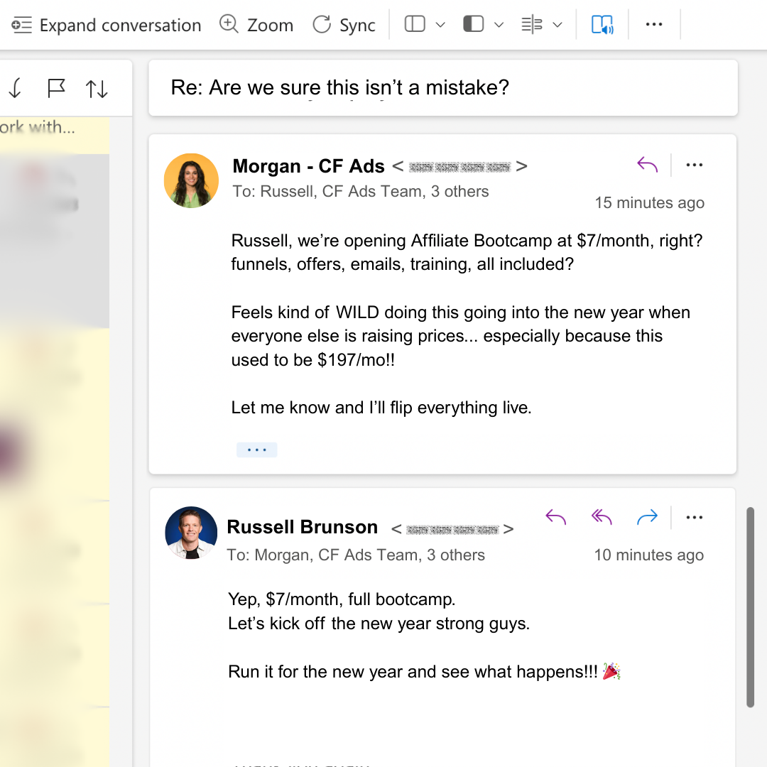 Russell Brunson Facebook ad