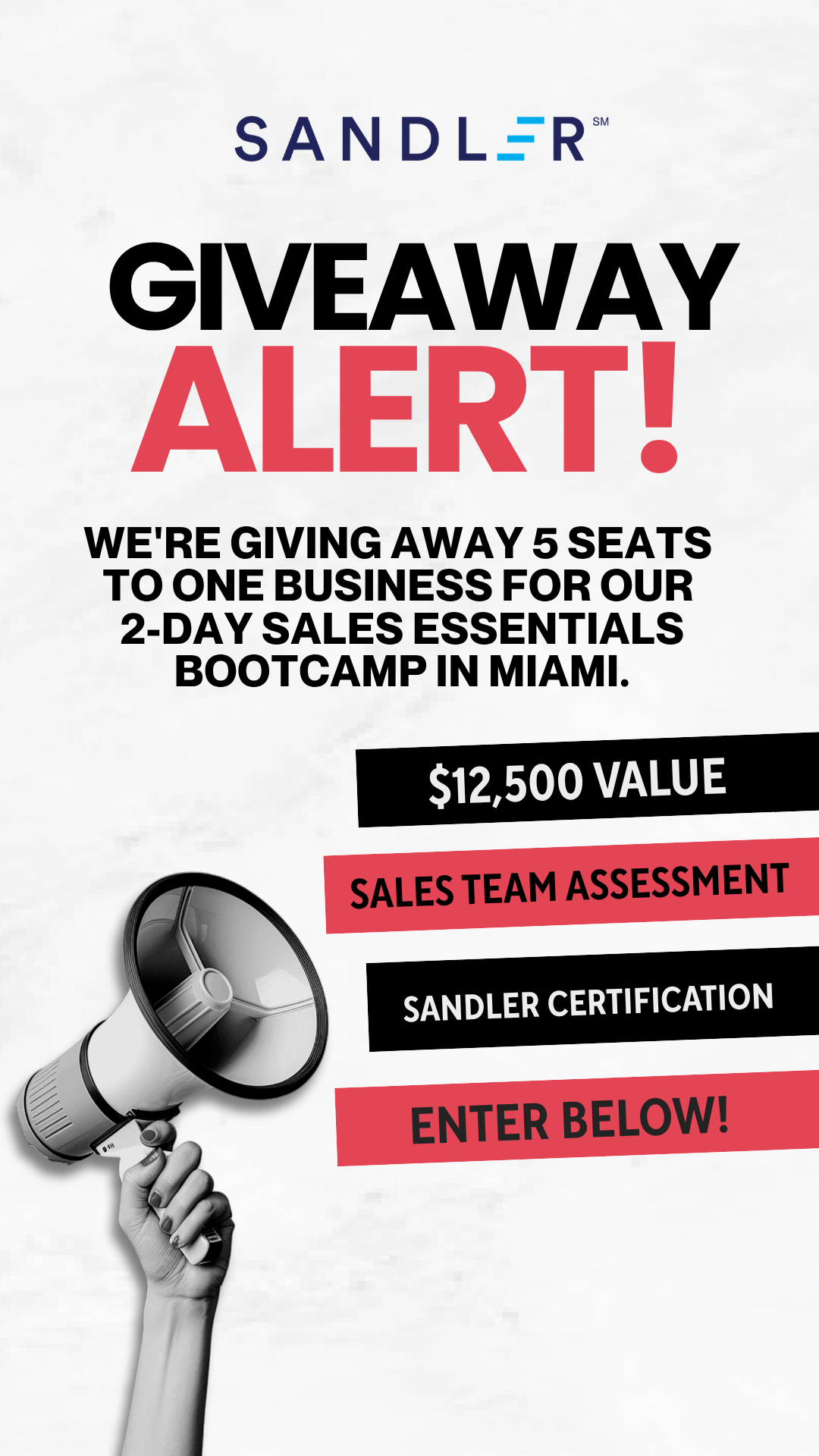 Sandler Training, Miami - Absolute Sales Development Facebook ad