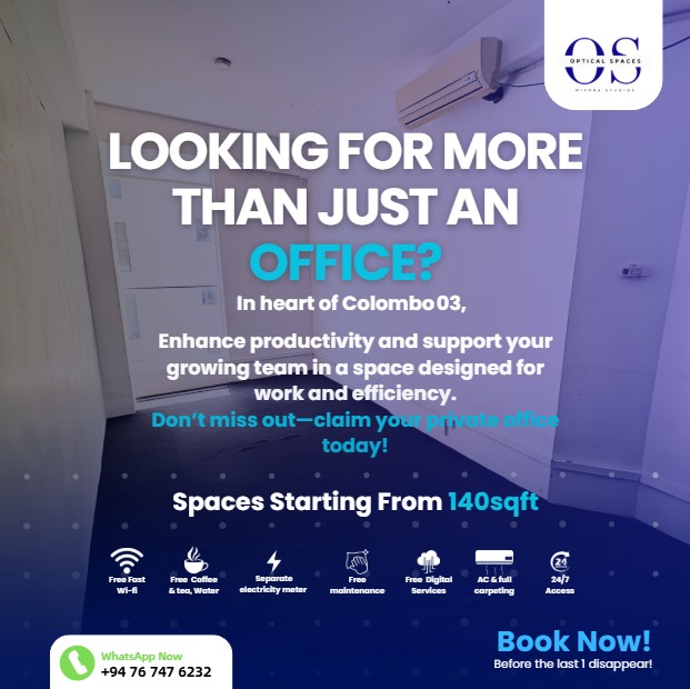 Optical Spaces Facebook ad: Work smarter. Work better.