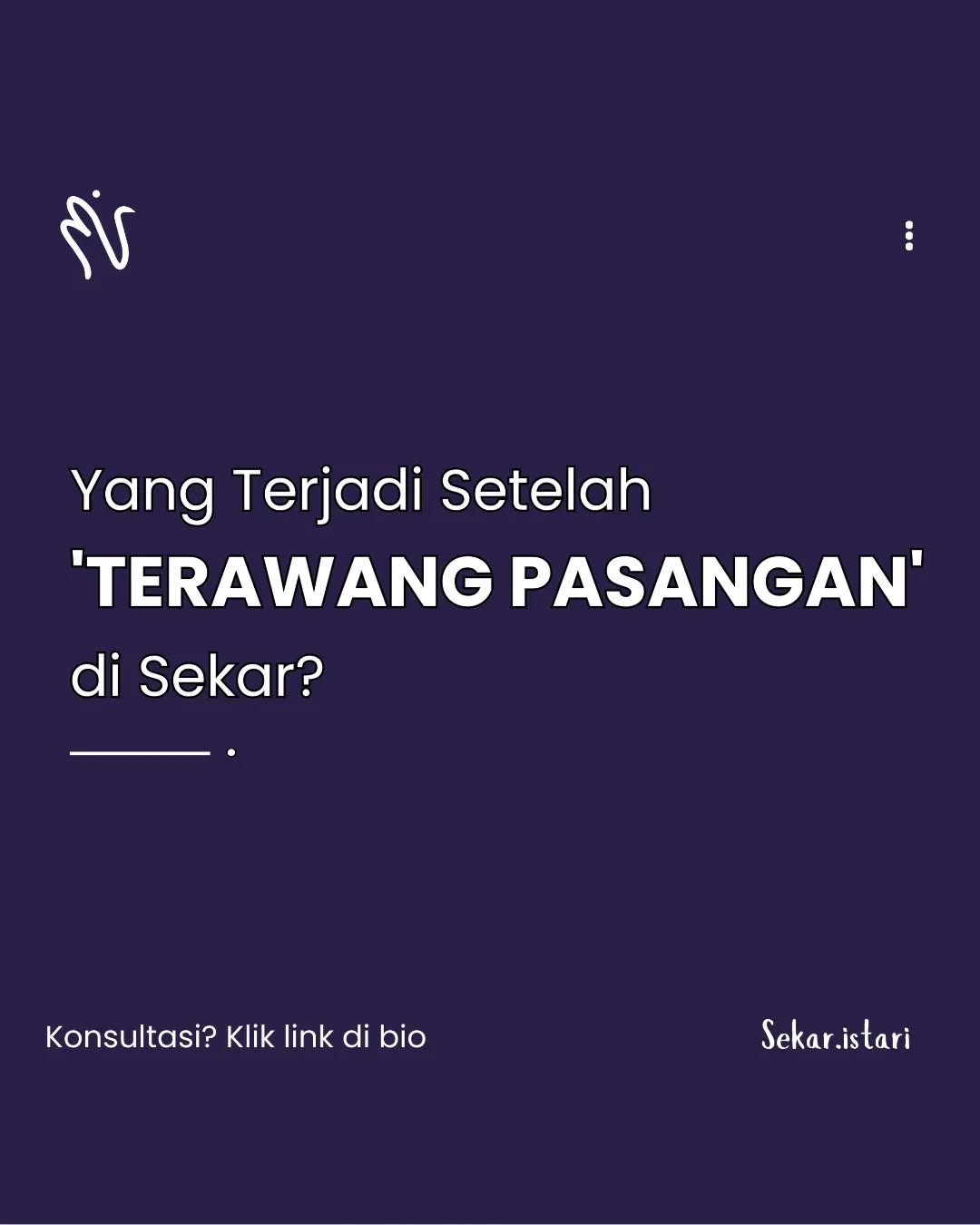 Sekar Istari Facebook ad: Apasih yang terjadi setelah Terawang Pasangan di Sekar…