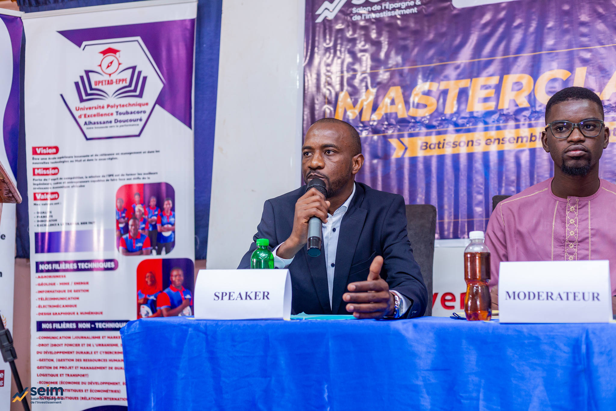 Salon de l'Epargne et de l'Investissement du Mali Facebook ad: Hier, le SEIM a eu le plaisir d’animer…