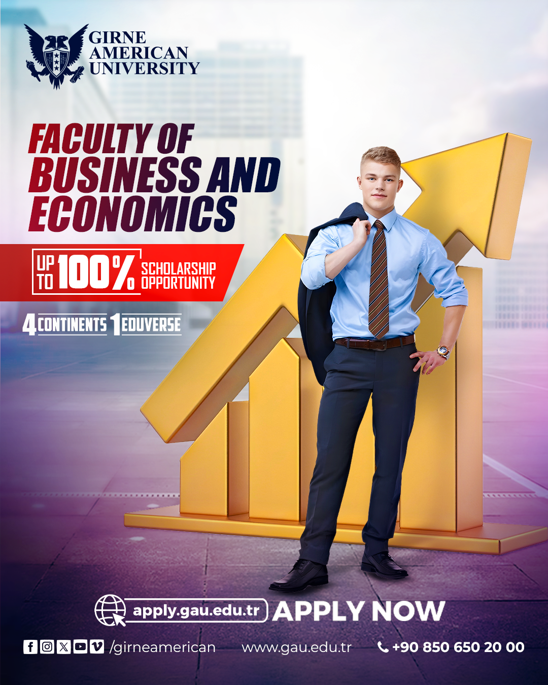 Girne American University Facebook ad: In joining GAU, you will be taking advantage…