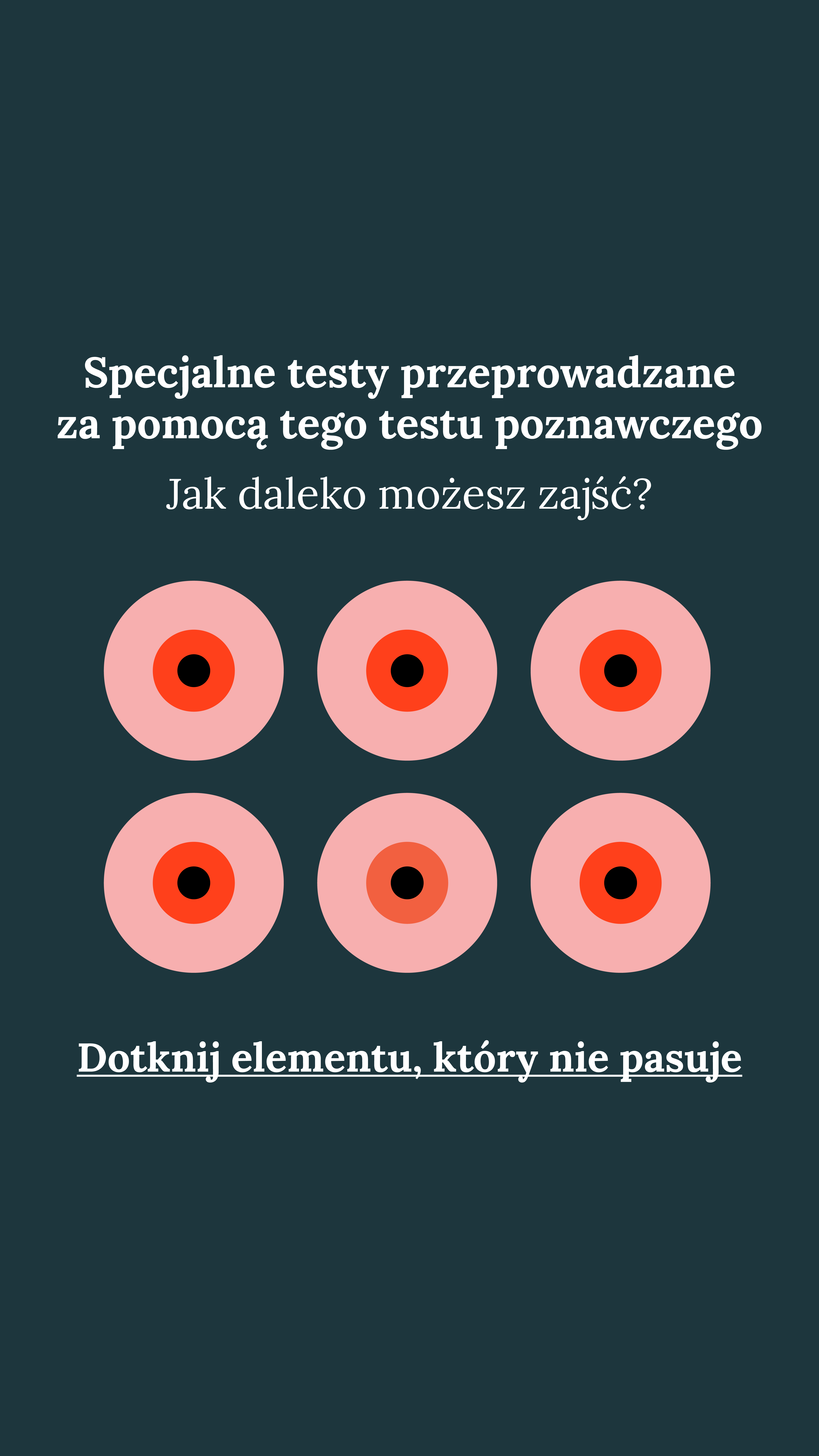 International IQ test Facebook ad