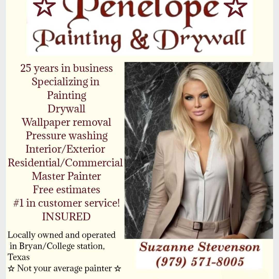 Penelope Painting and Drywall Facebook ad: Chat in Messenger