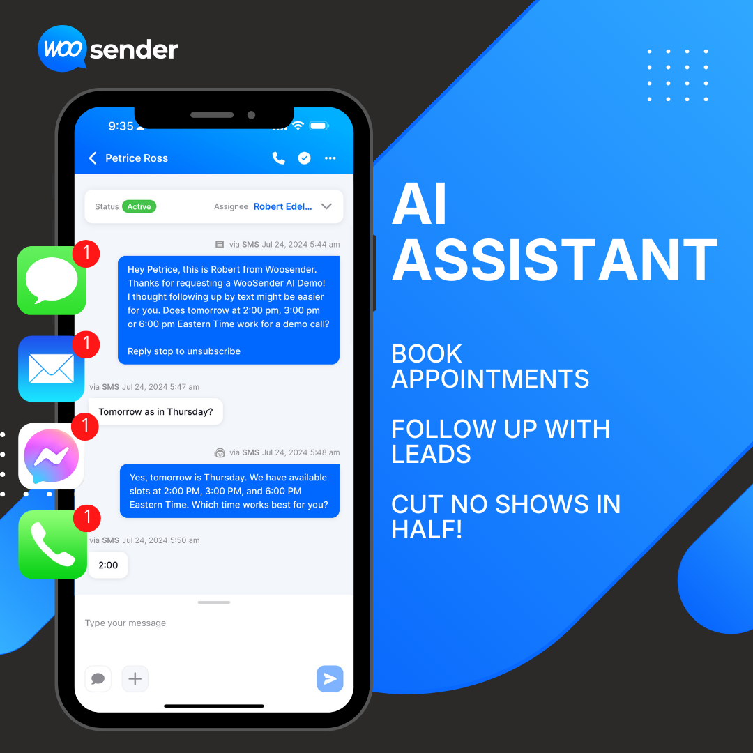 WooSender AI Facebook ad