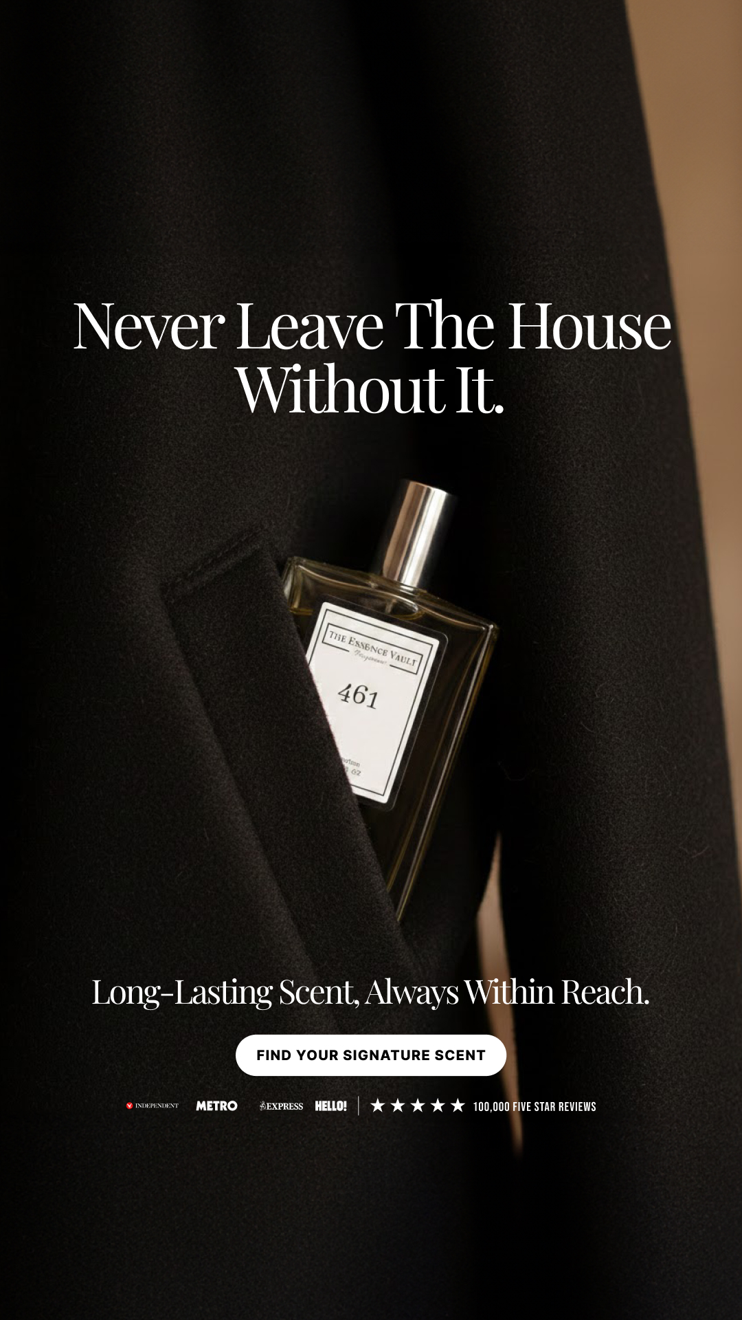 The Essence Vault Facebook ad from Dec 29, 2025
