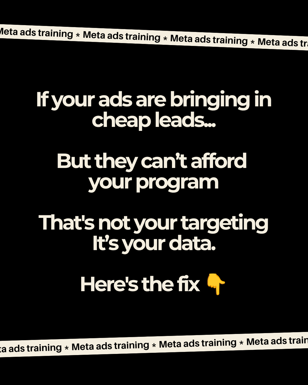 Andrew Leedham Facebook ad