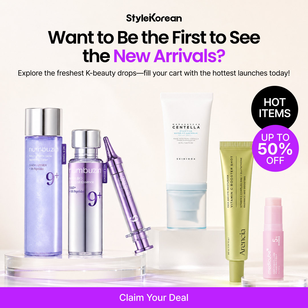StyleKorean Facebook ad: Be First to See New Arrivals | Shop Now