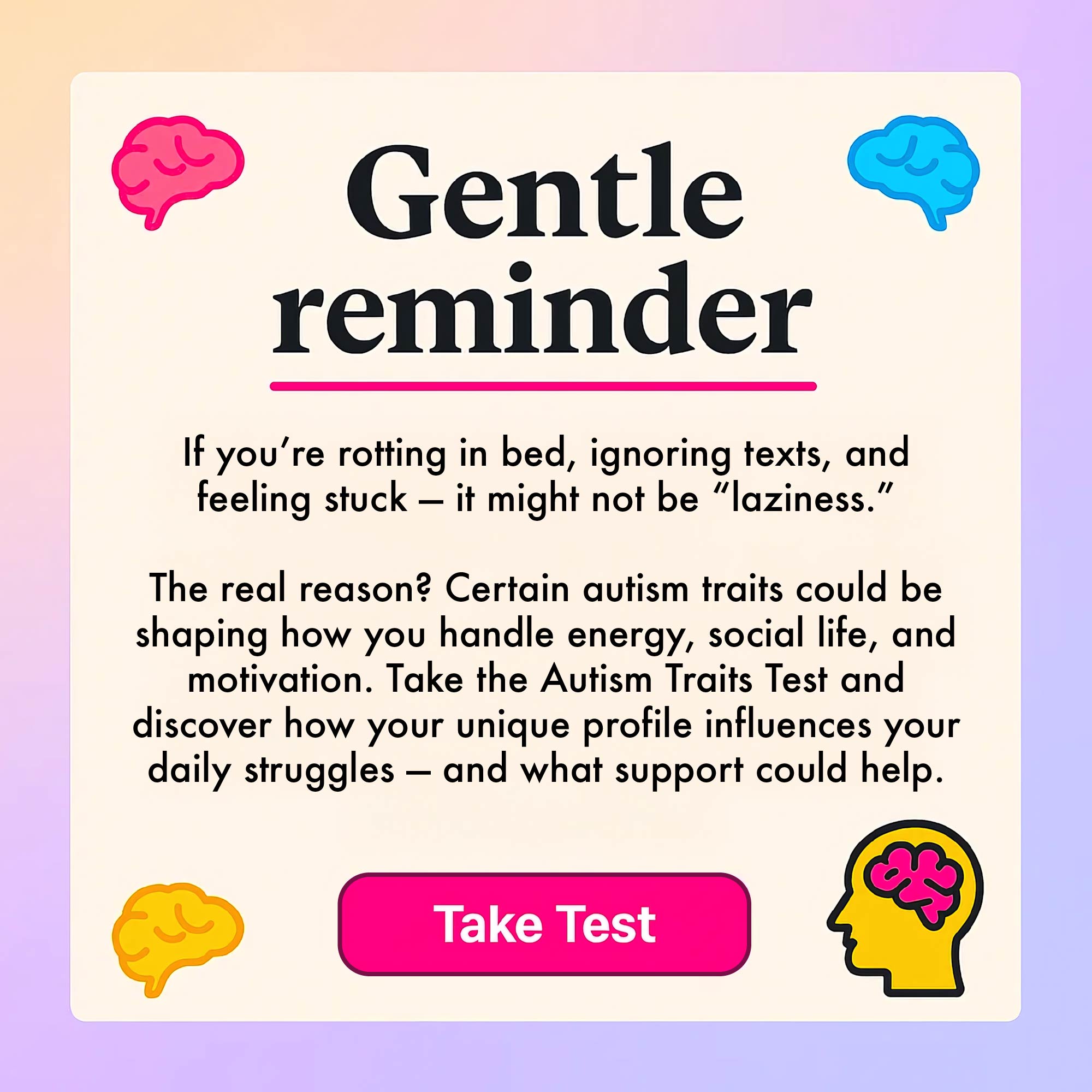 Yourselfirst: Mental Balance Facebook ad