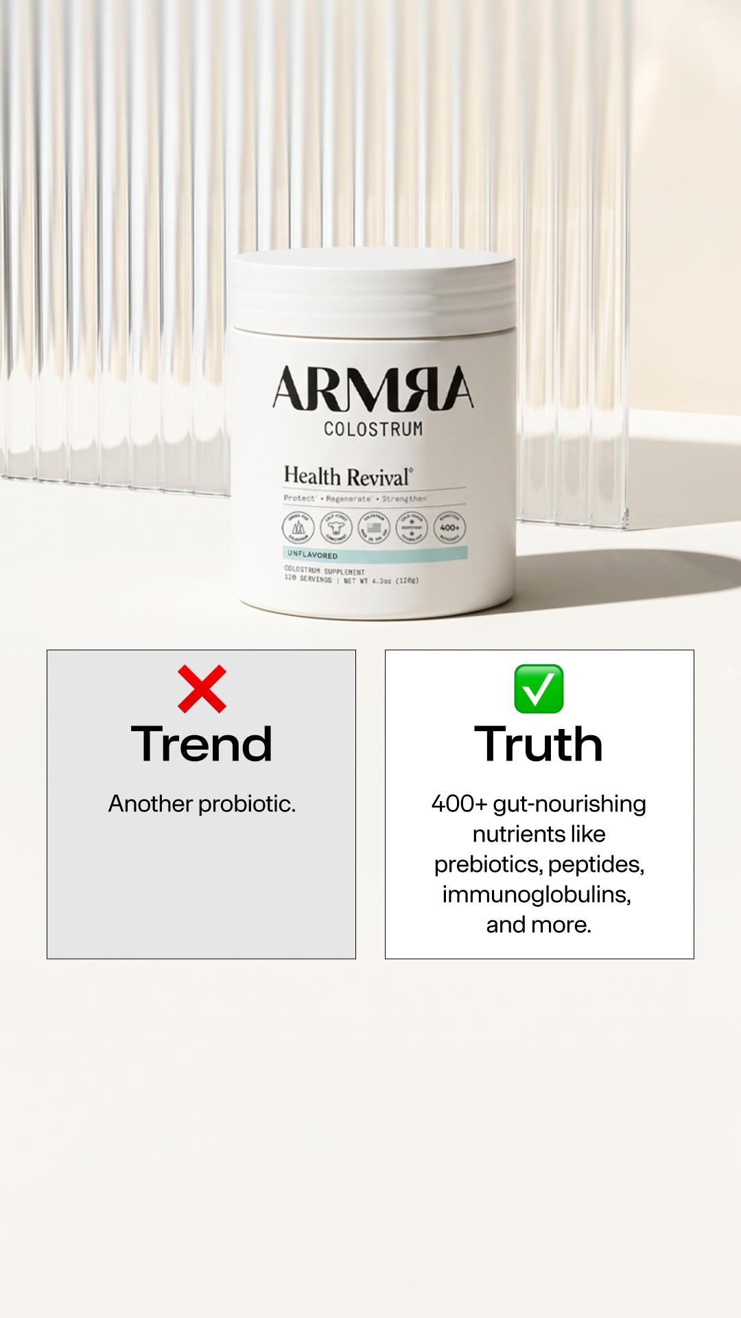 ARMRA Facebook ad