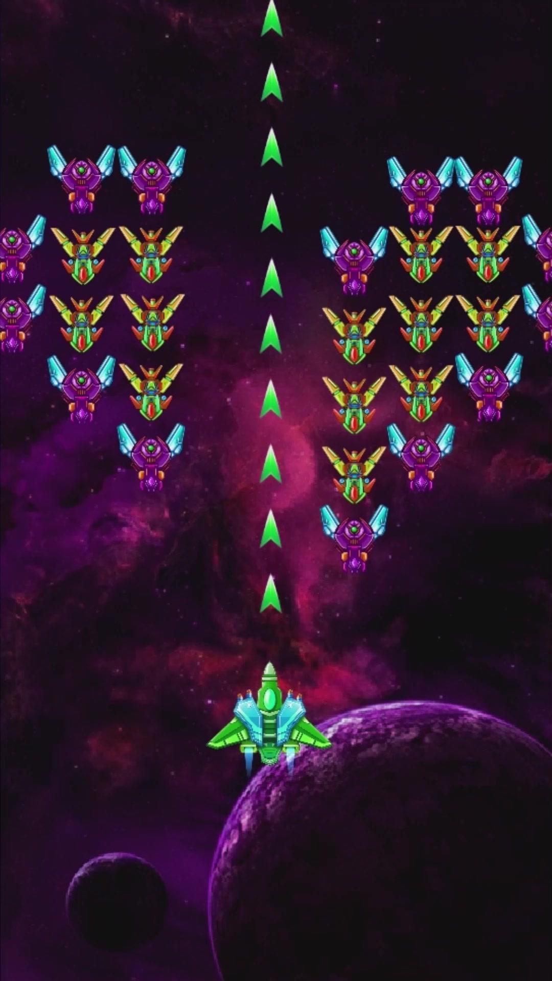 Galaxy Attack: Alien Shooter Facebook ad: Classic Shoot 'Em Up Game!