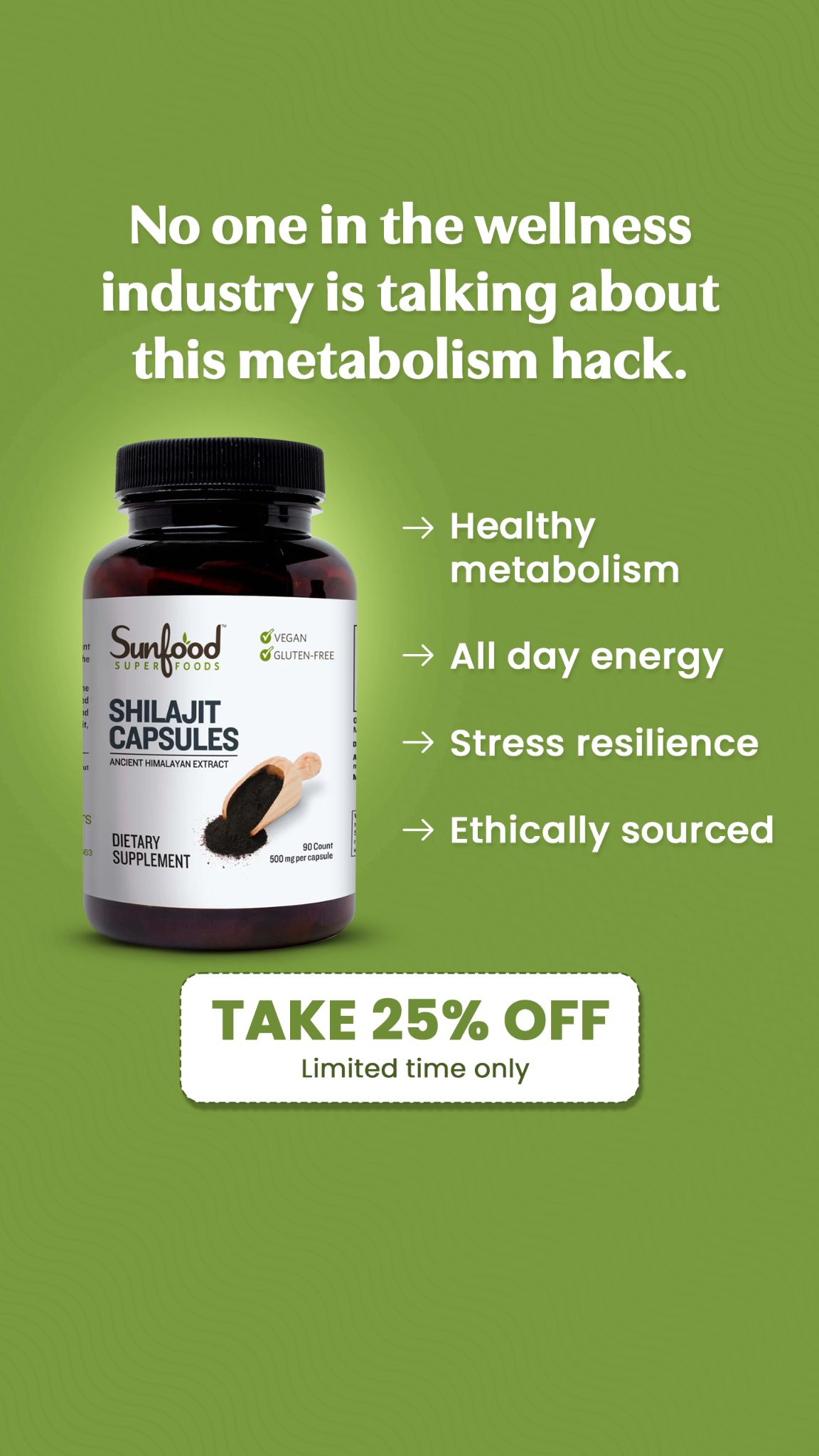 Sunfood Superfoods Facebook ad