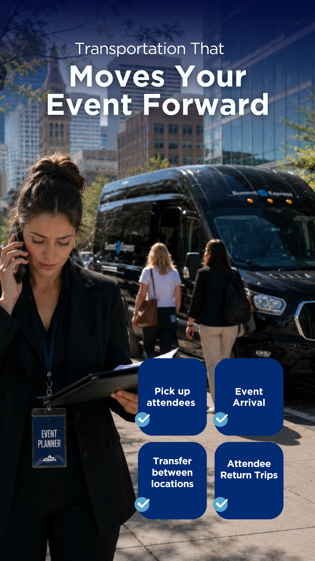 Summit Express Facebook ad: Your Event Has Enough Moving Parts.
