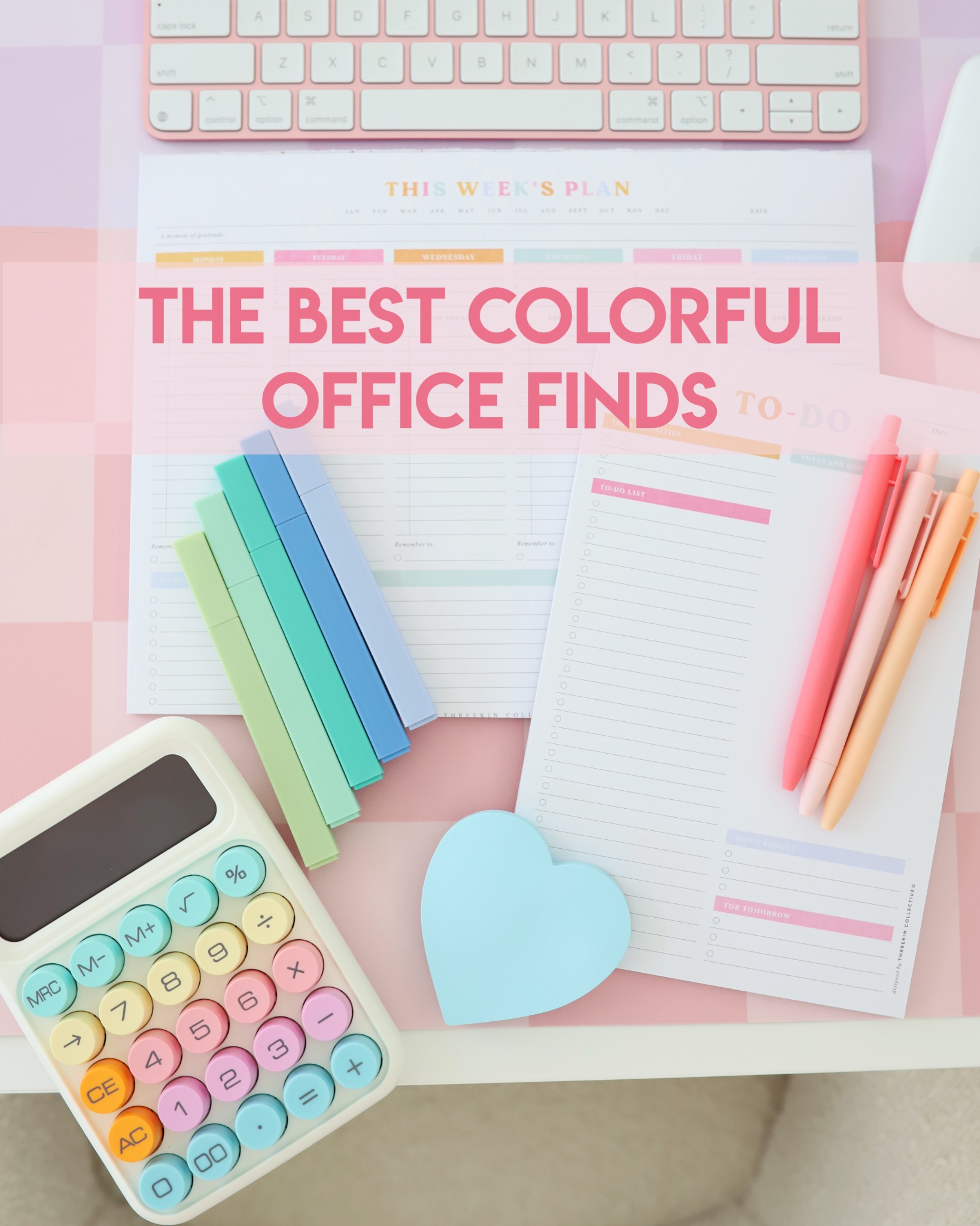 Home Sweet Pink Facebook ad: Shop my colorful office finds