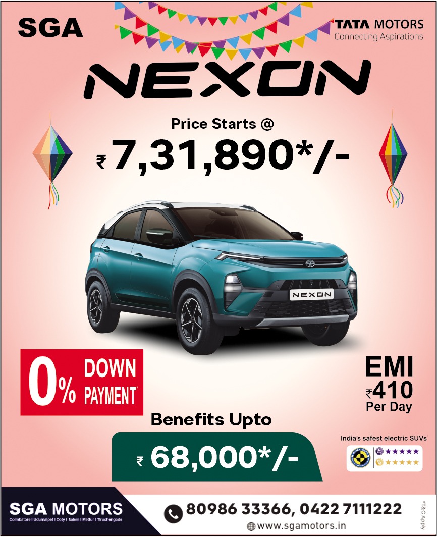 SGA Motors Coimbatore Facebook ad