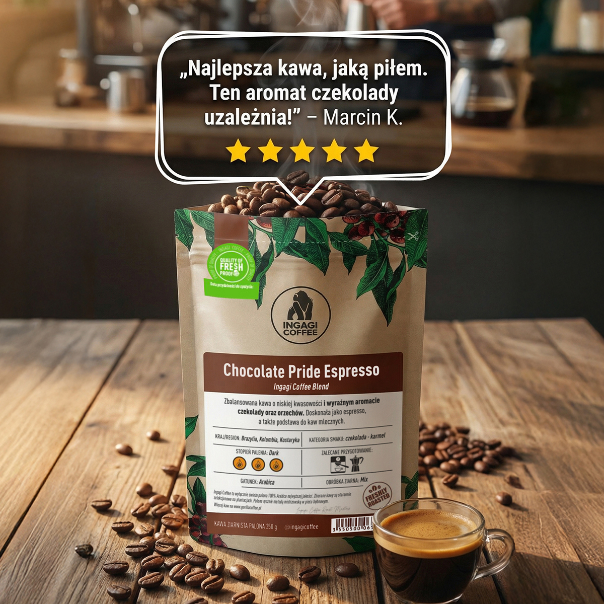 GorillaCoffee.pl Facebook ad