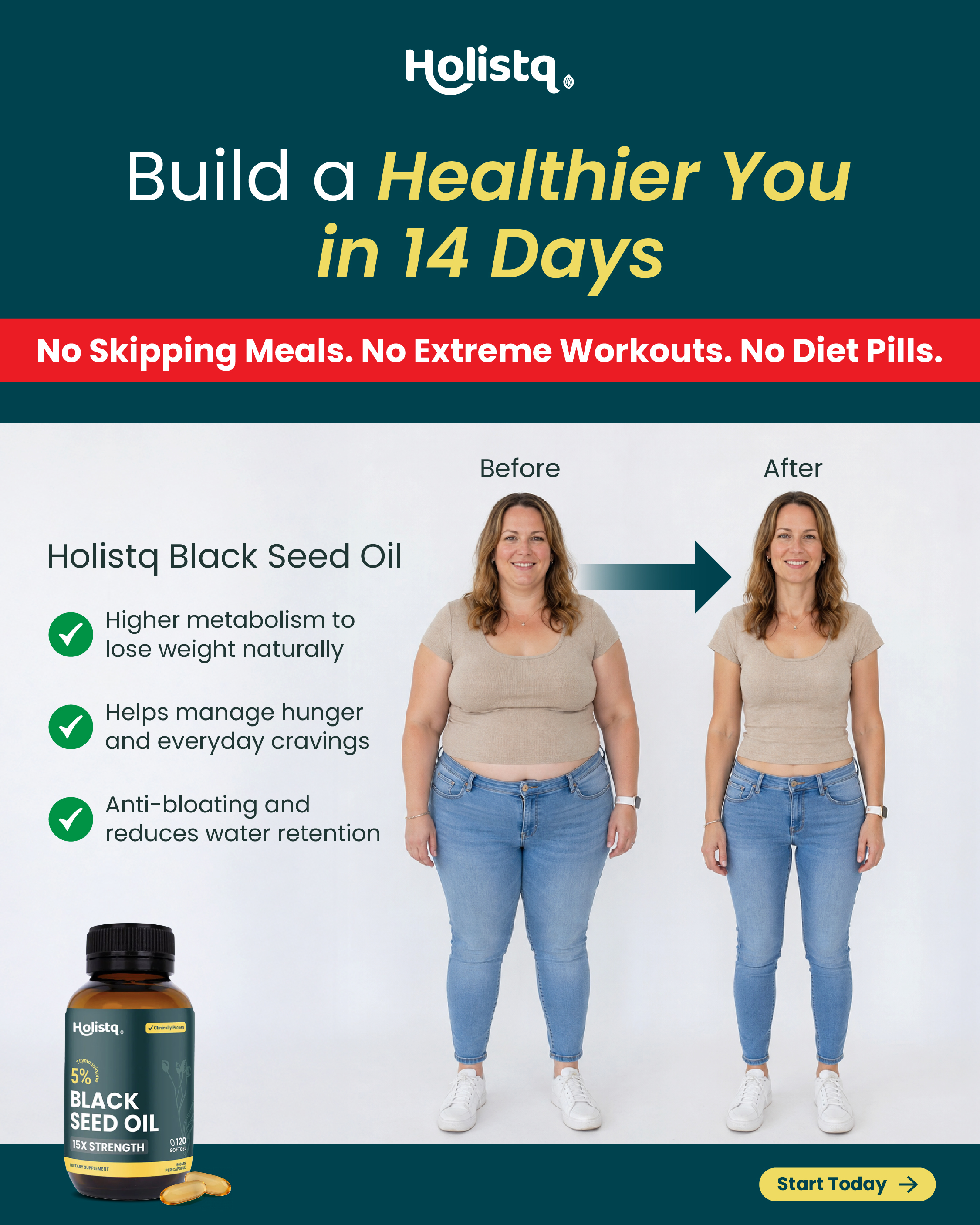 Holistq Health Facebook ad: 10% OFF + FREE Shipping on First Order | Holistq’s Black…