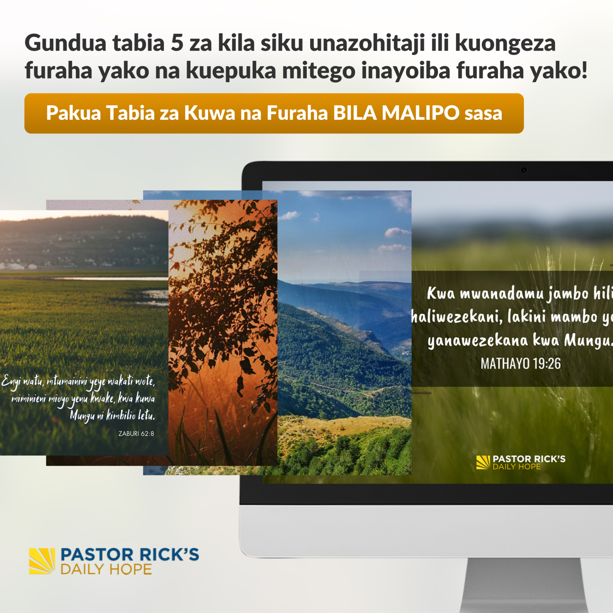 Pastor Rick's Daily Hope Facebook ad