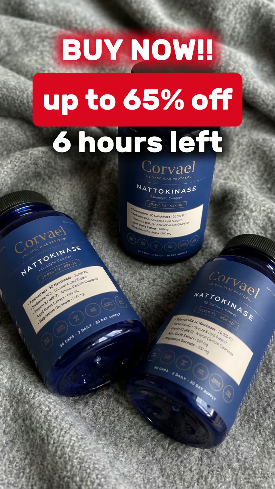 Dr Paul Jonson Facebook ad: Dissolve The Fibrin Your Doctor Won't