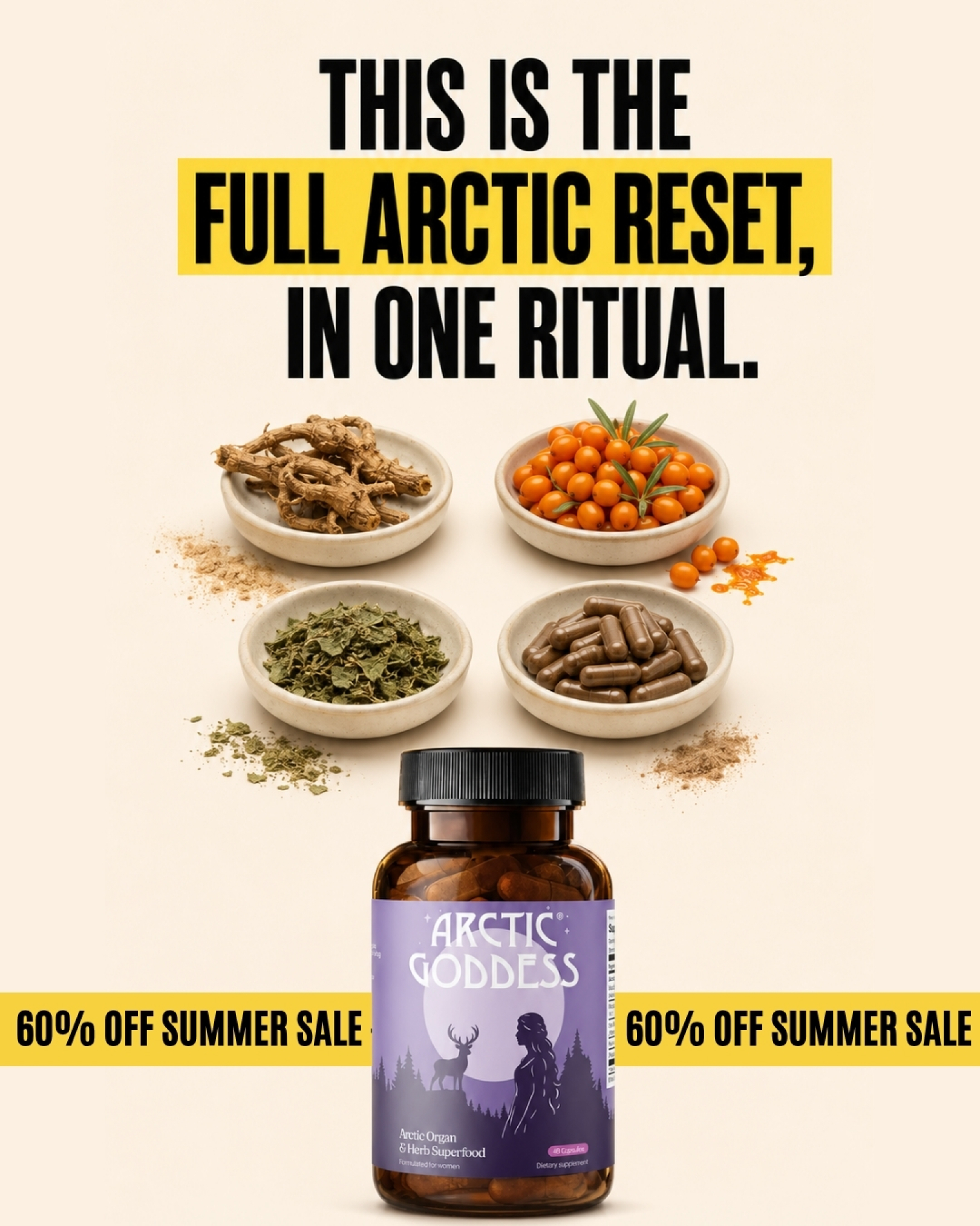 Arctic Goddess Facebook ad