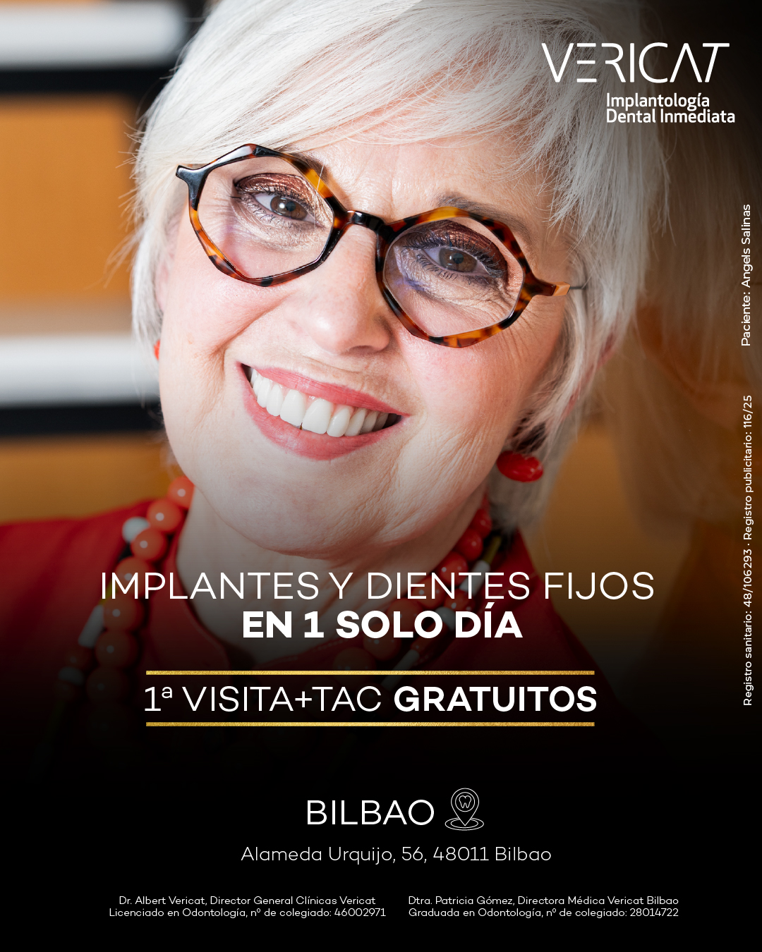 Vericat Implantología Inmediata. Clínica de implantes dentales. Facebook ad: Vericat | Implantología Dental