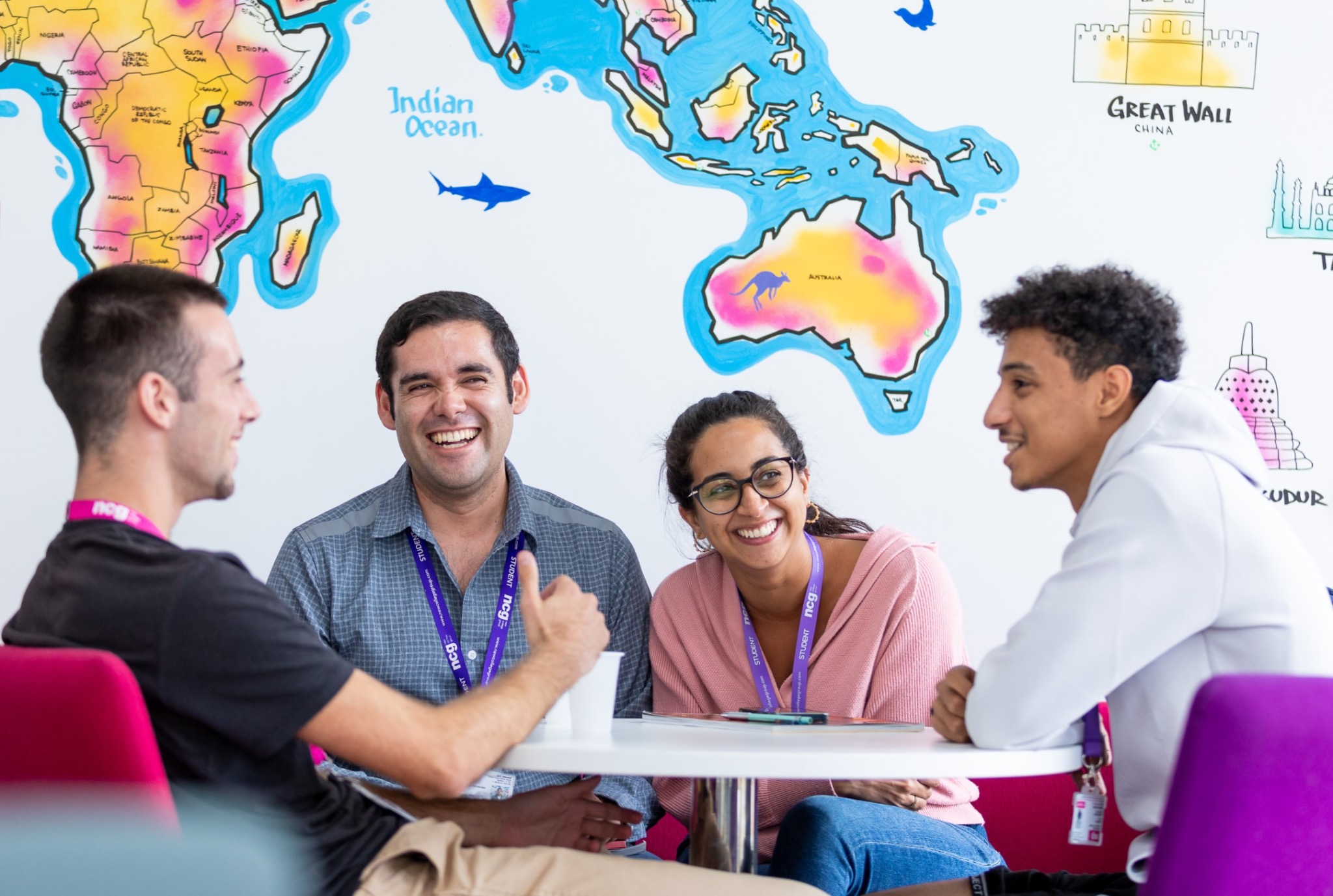 New College Group Facebook ad: Learn English in the UK