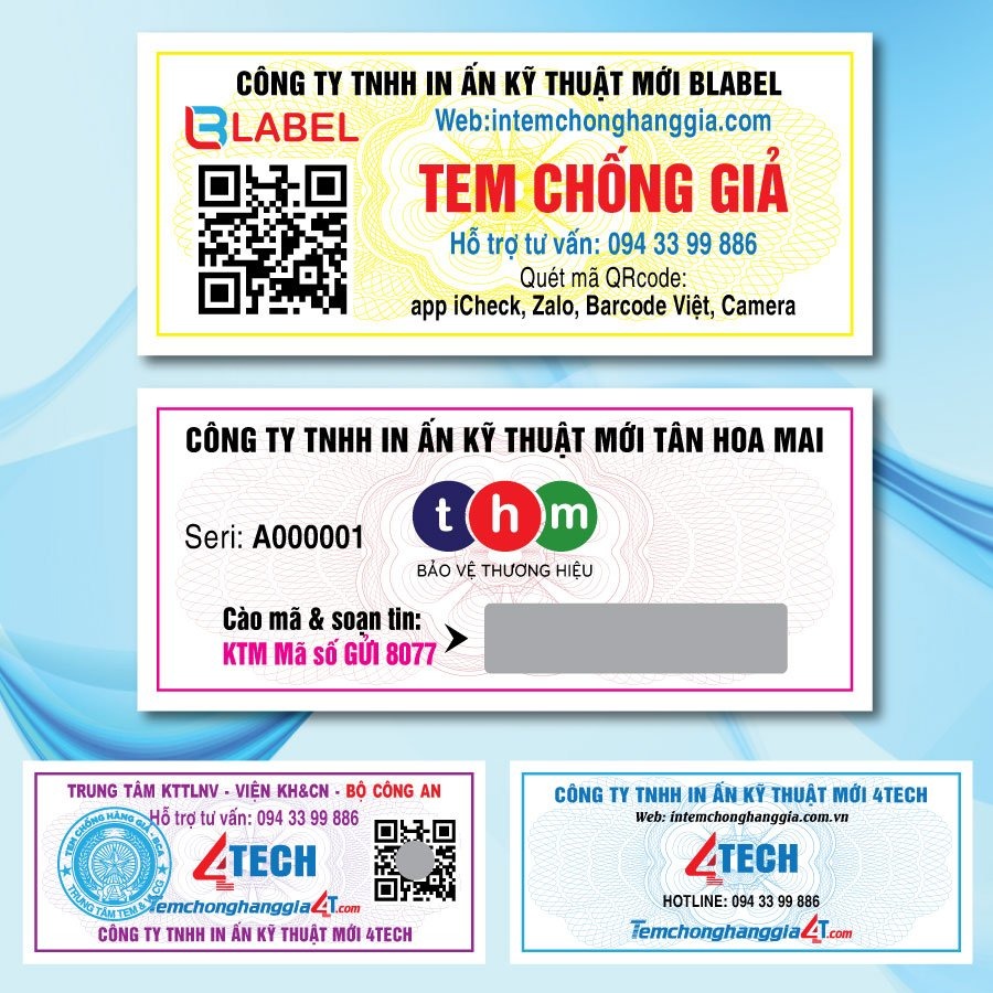 Công Ty Dịch Vụ In Ấn Tân Hoa Mai Facebook ad: Hướng dẫn check tem Bộ Công An chống giả
