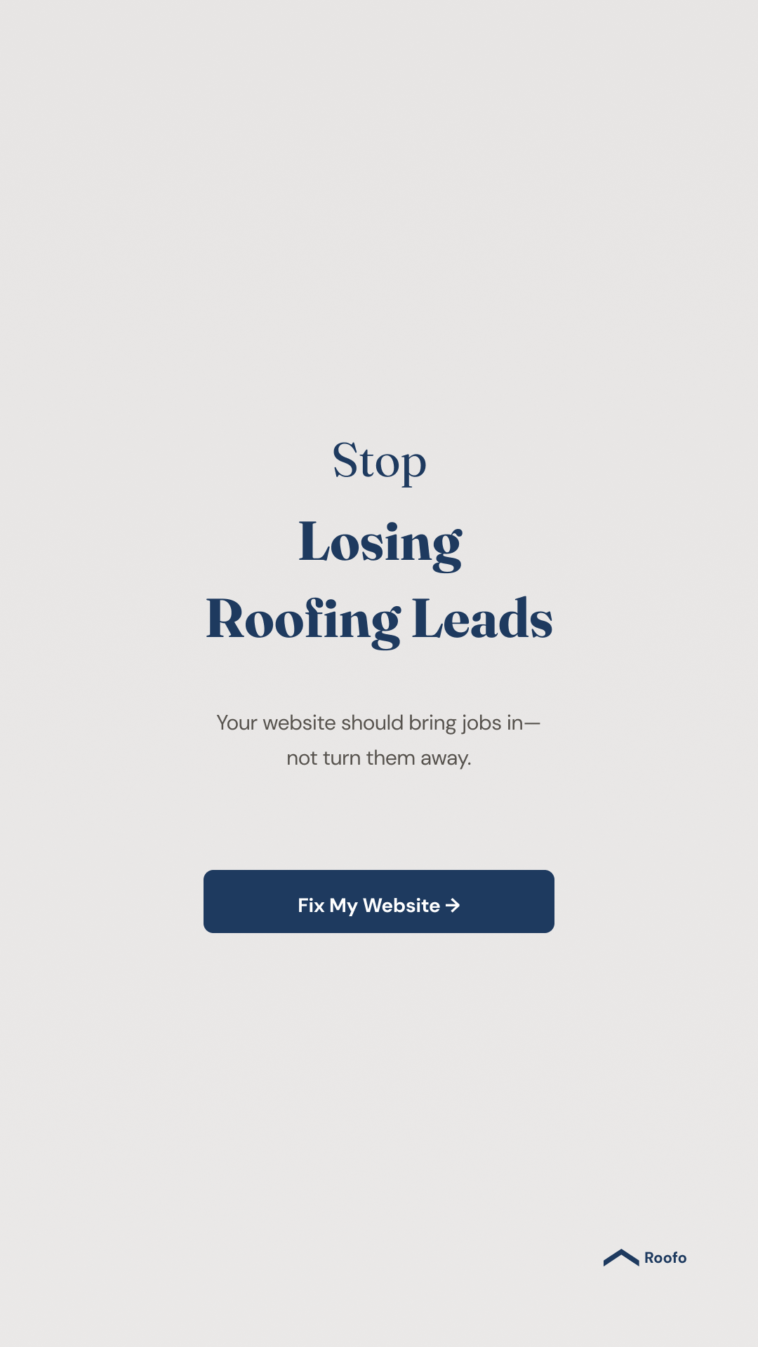 Roofo Facebook ad