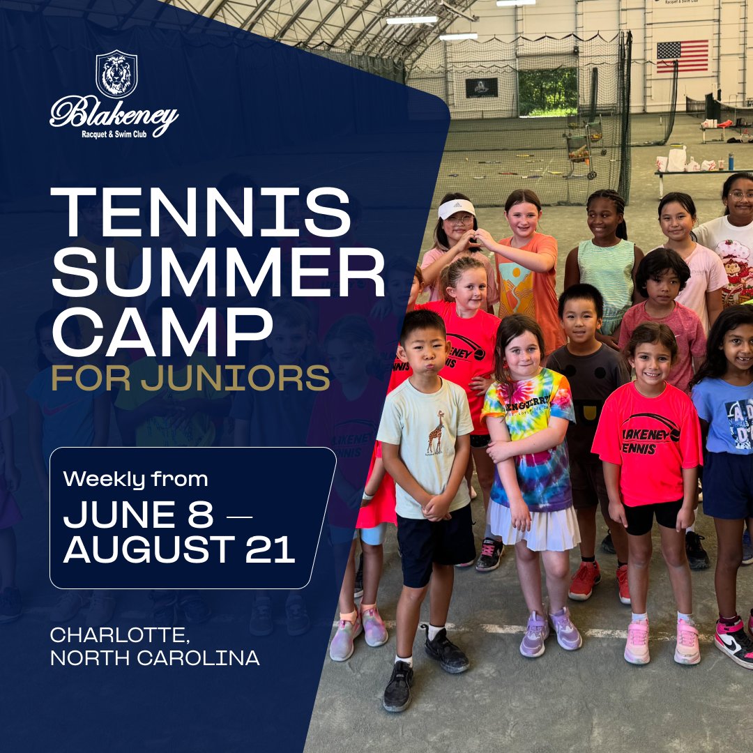 Blakeney Club Facebook ad: Join us for Tennis Summer Camp