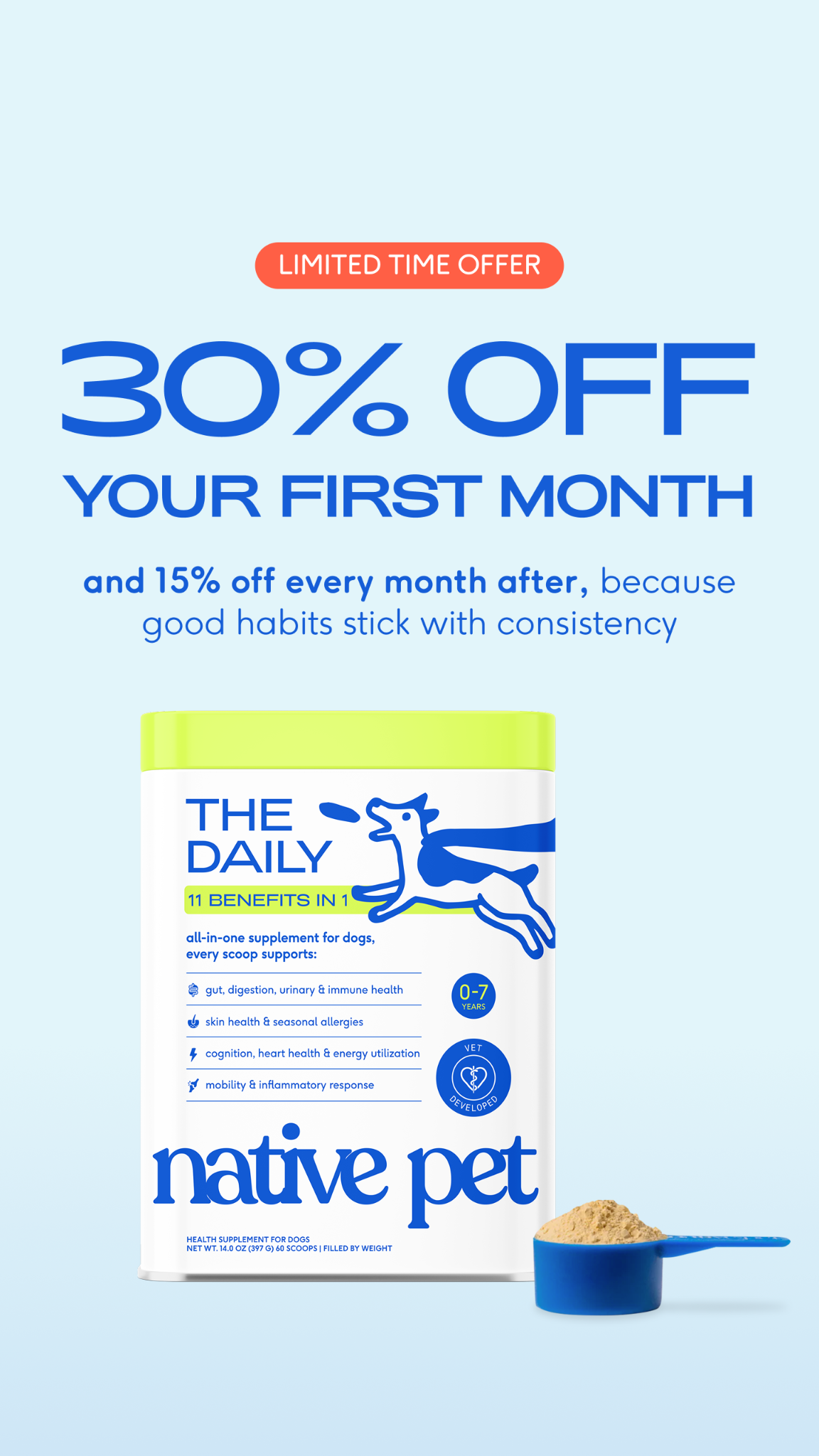 Native Pet Facebook ad