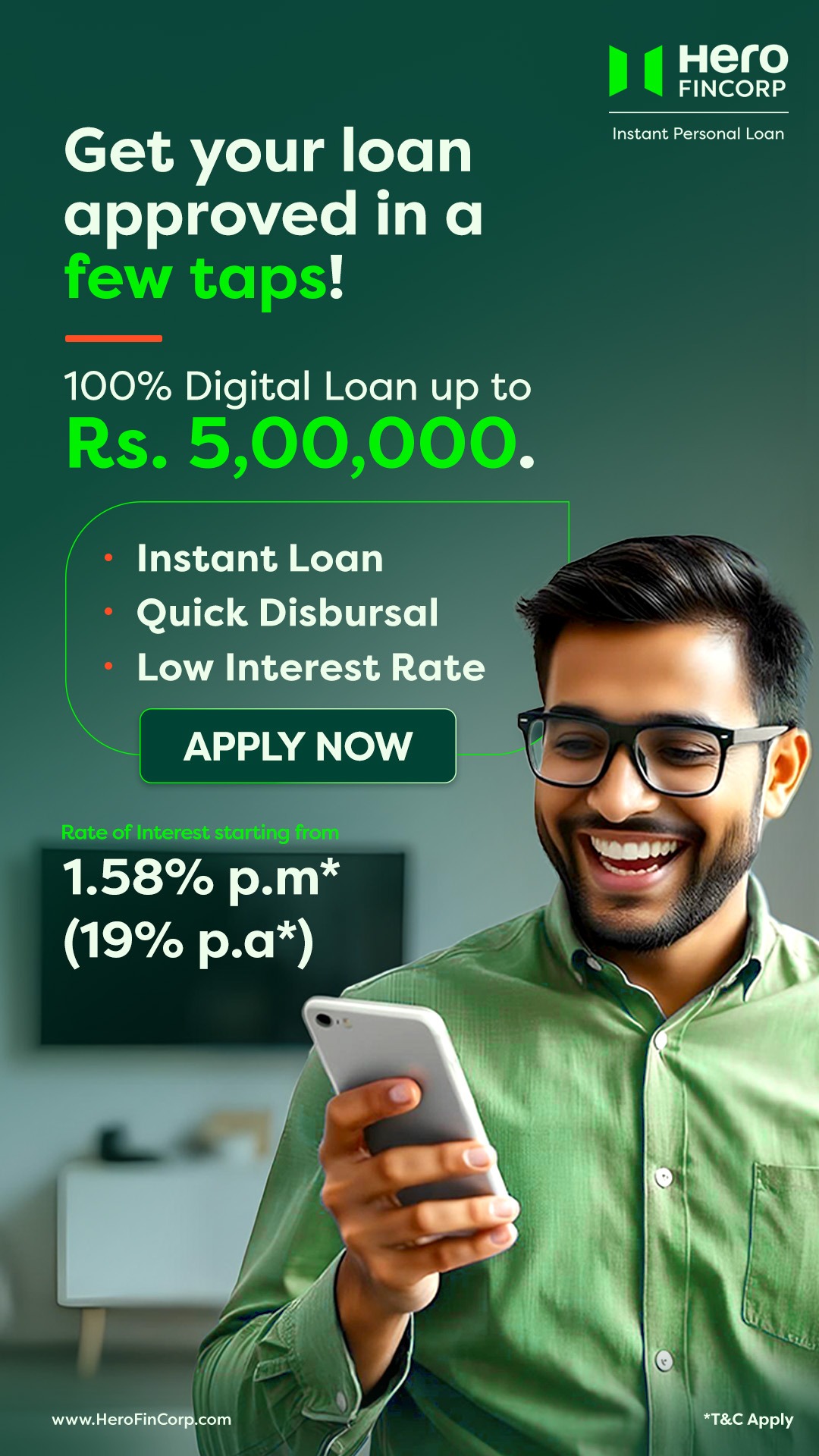 Hero FinCorp Facebook ad