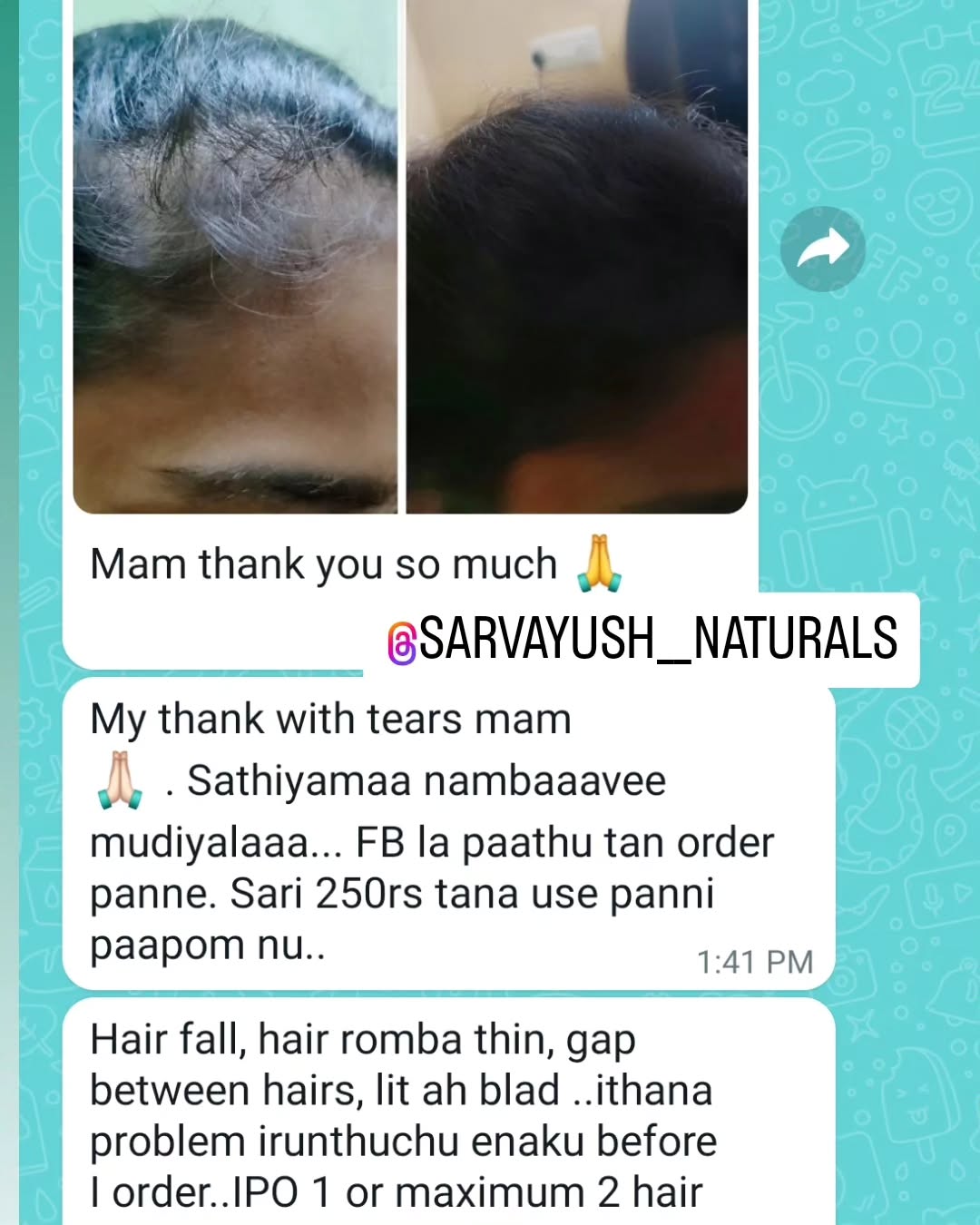 Sarvayush Naturals Facebook ad