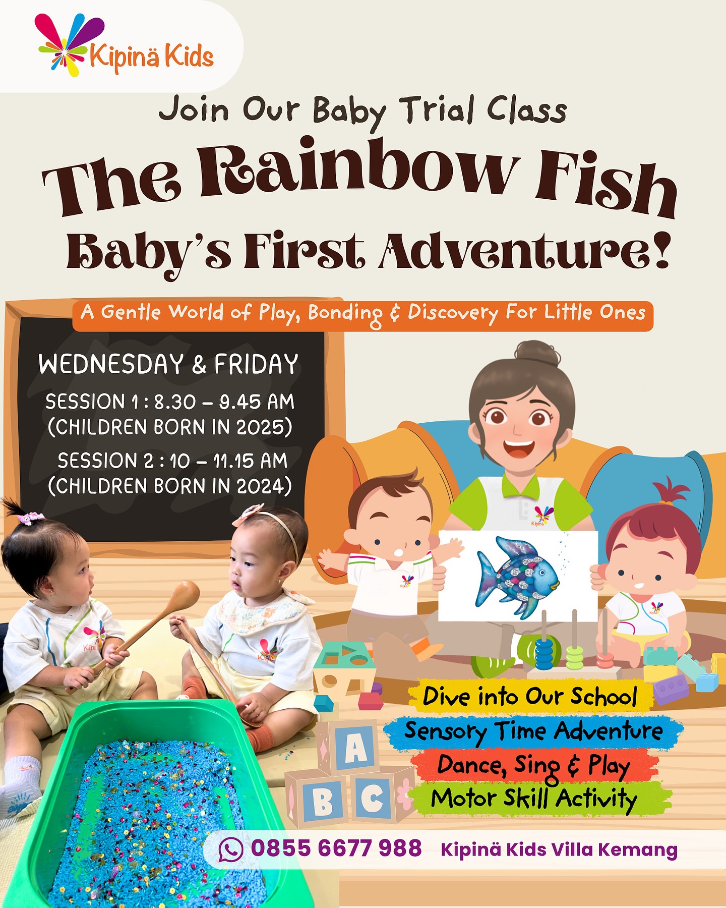 kipinakids_id Facebook ad: Swim into Fun with Our Rainbow Fish Baby…