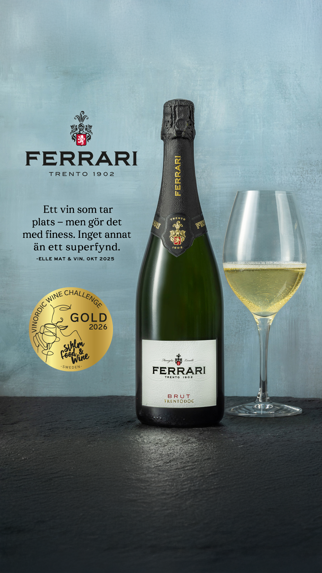 Vinliv.se Facebook ad: Elegant mousserande med friskhet! På hyllan!