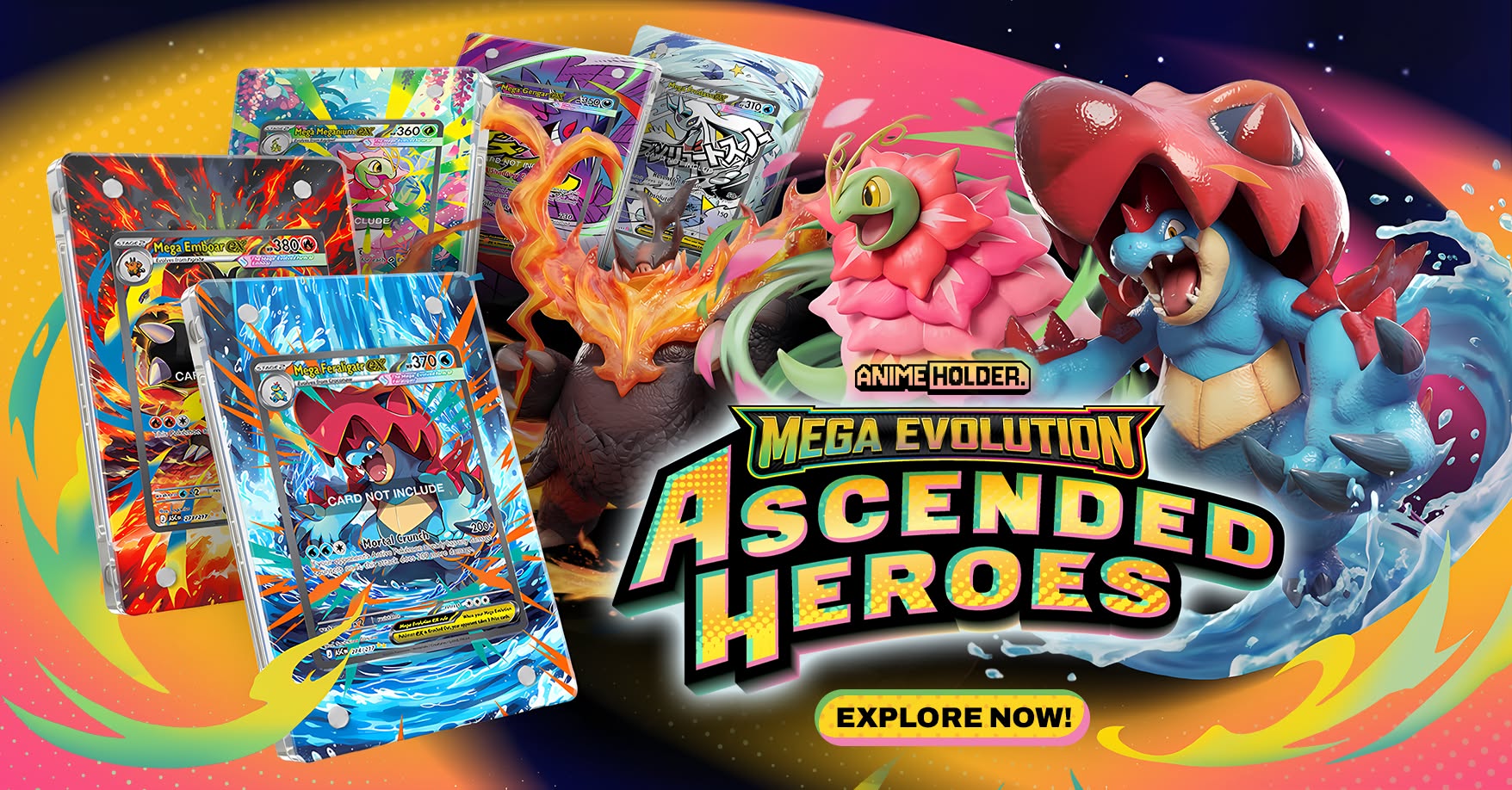 Anime Holder Card Extended Art Facebook ad: 25% OFF, Premium Pokémon Display Cases