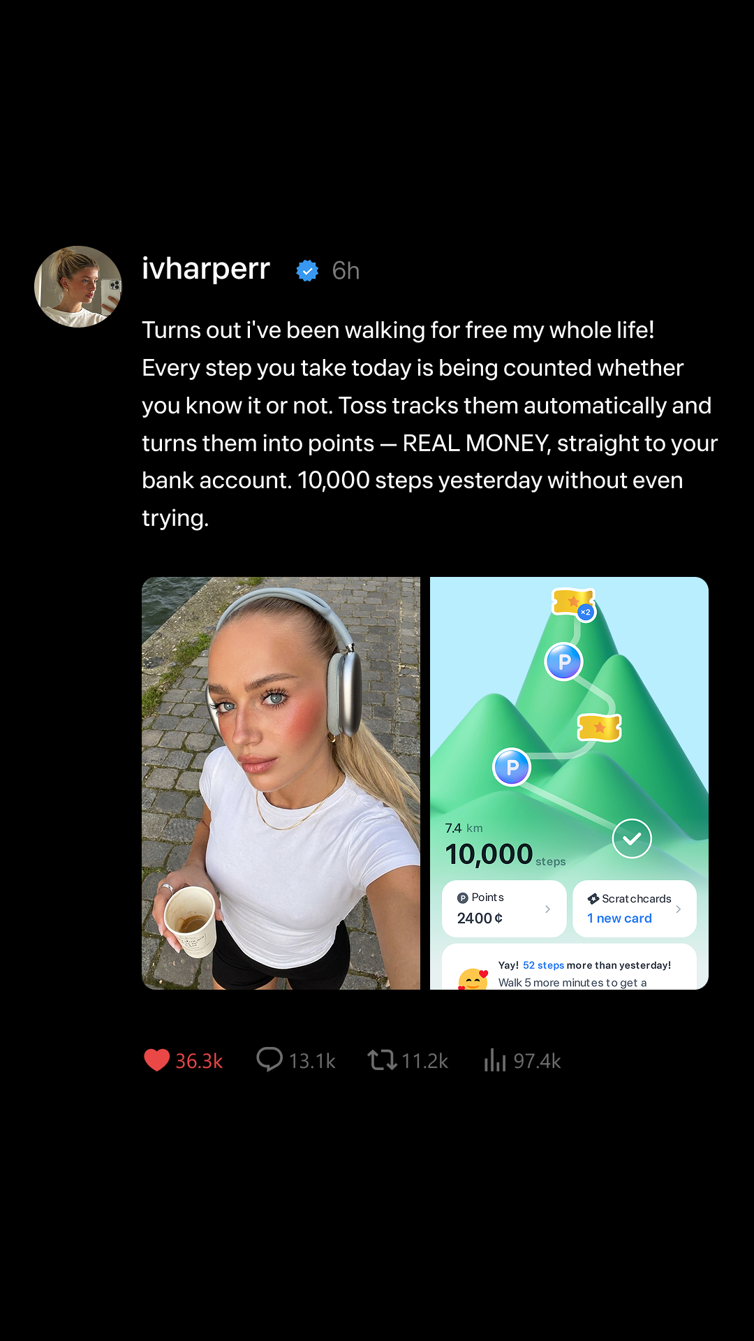 Toss Global Facebook ad