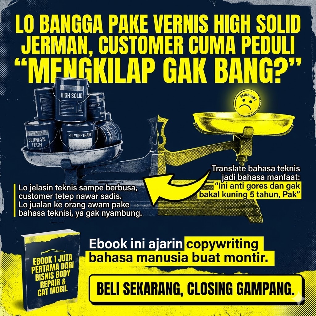 IKNWU Project γ Facebook ad: Ngecat Mobil Apa Ngecat Pager?