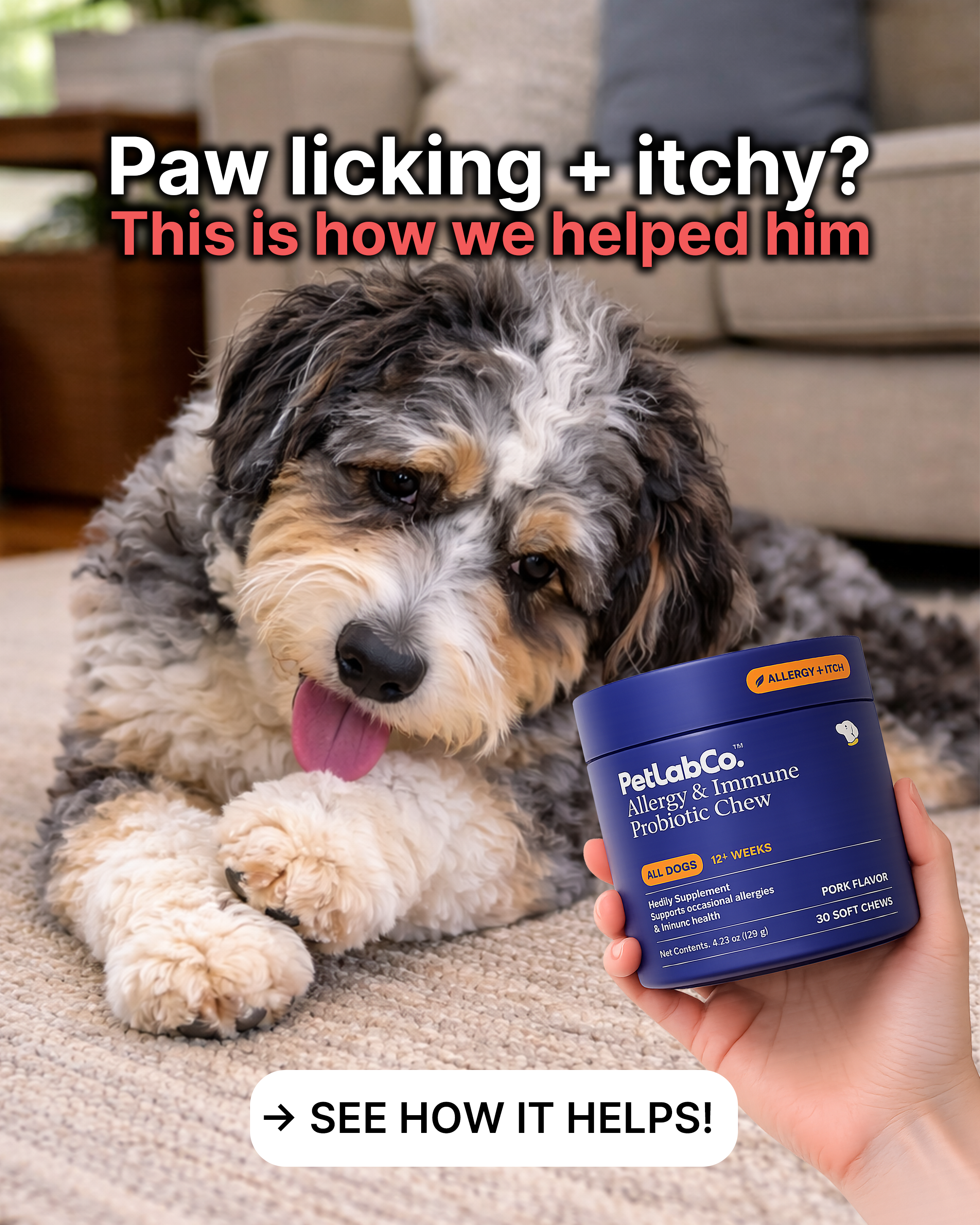 PetLab Co. Facebook ad